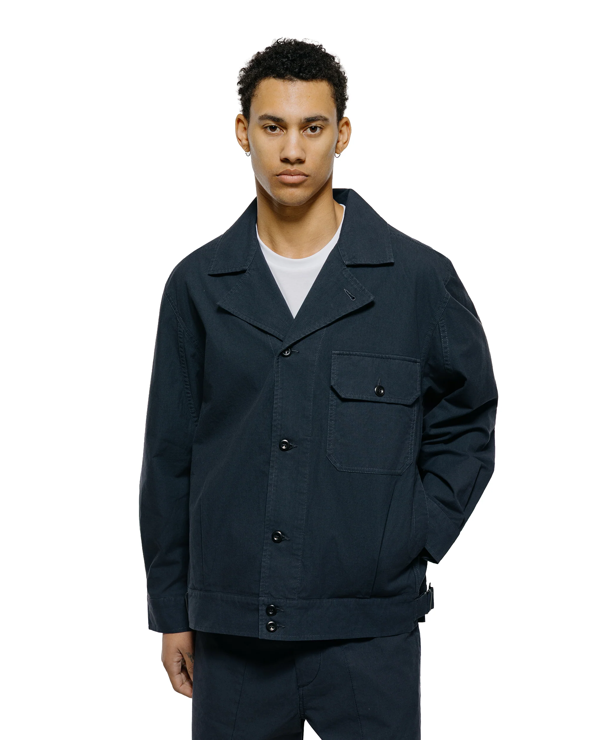 MHL Utility Jacket Washed Cotton Ripstop Ink - Image 2