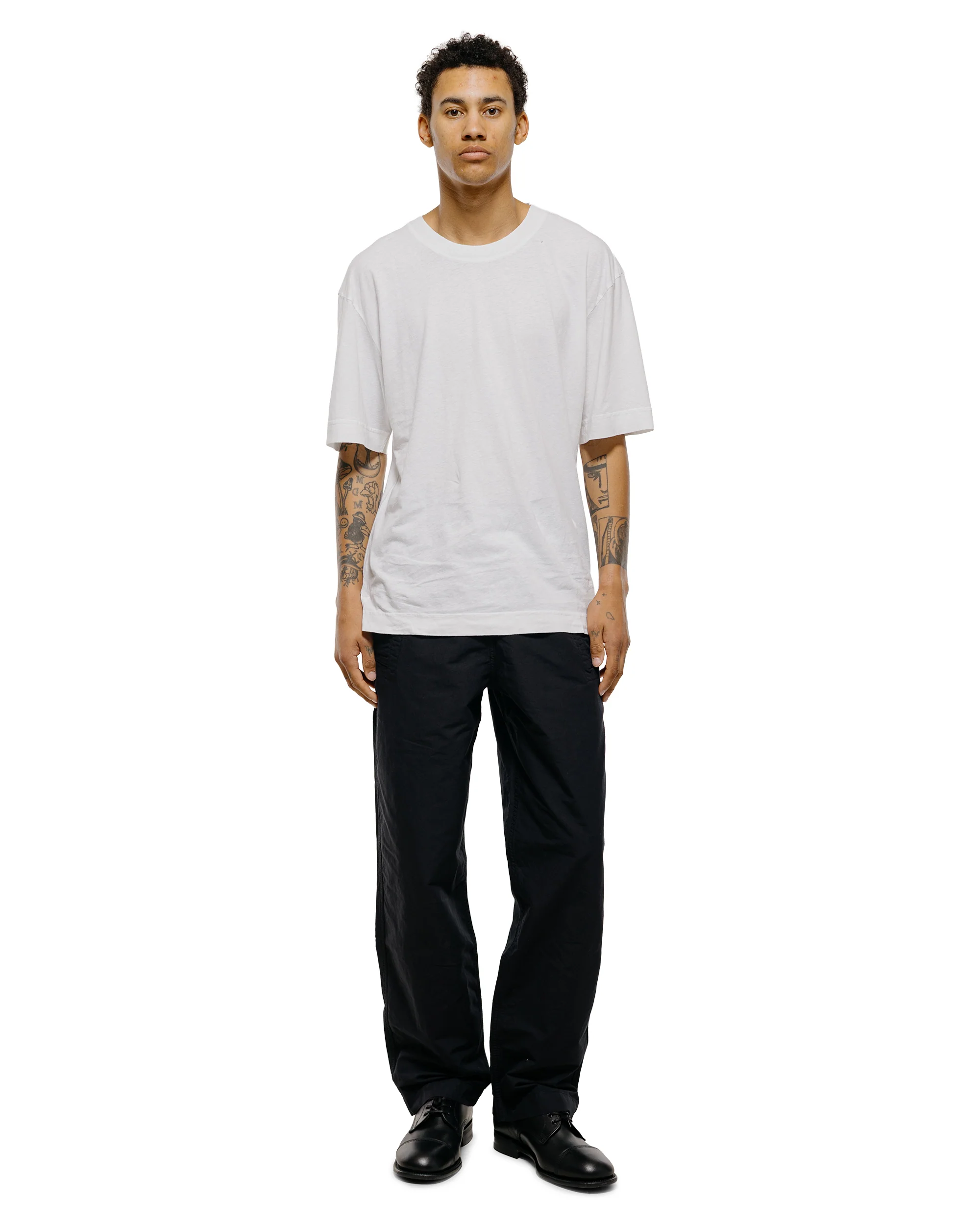 MHL Wide Leg Jogger Dry Cotton Linen Black - Image 5