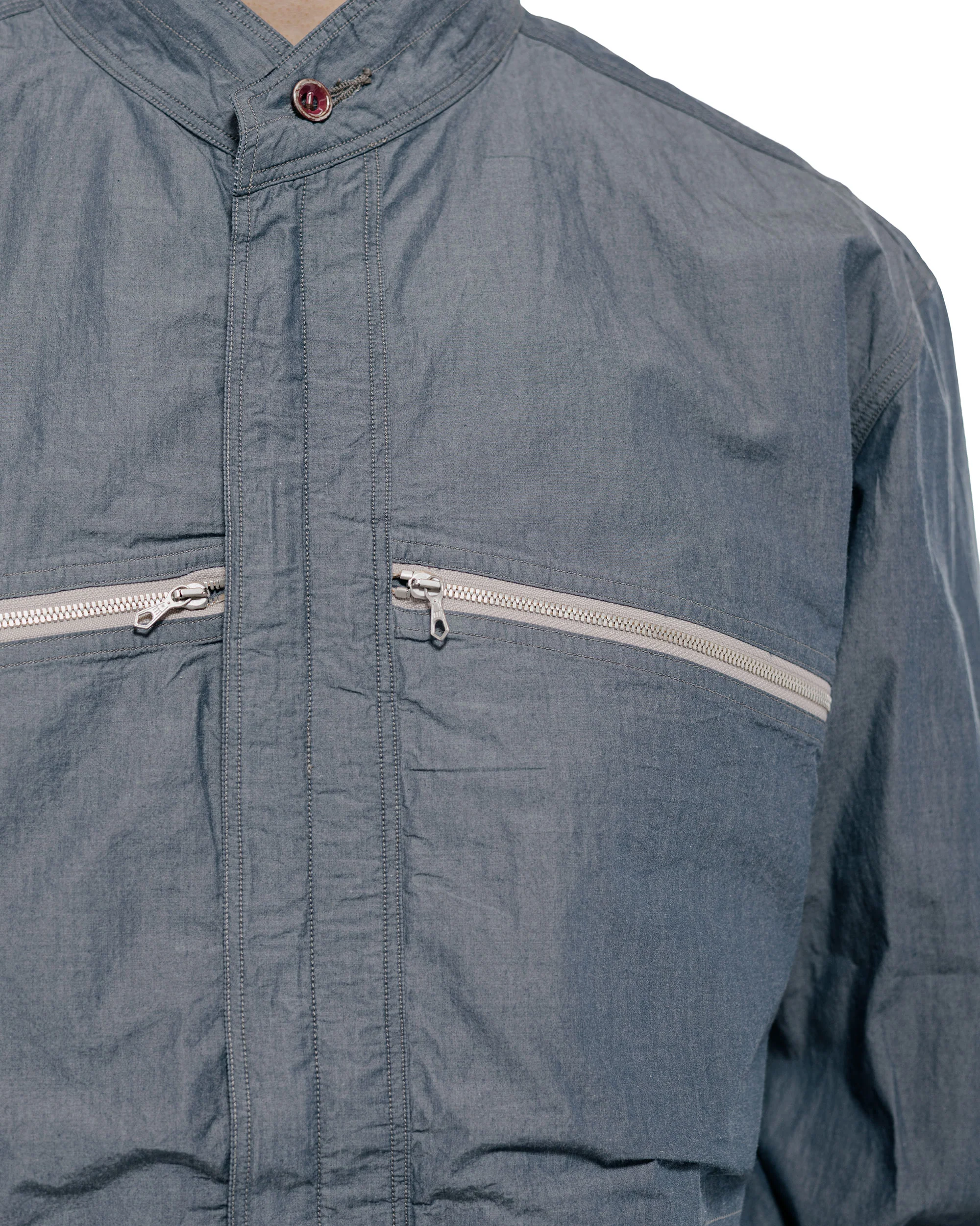 MotivMfg Hillock Fatigue Shirt High Density Super Chambray/Chambray Blue - Image 3