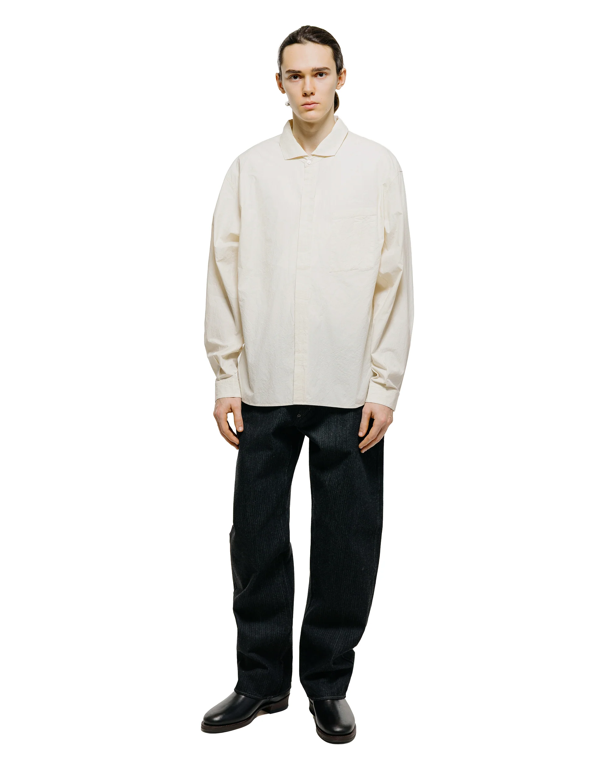 MotivMfg Shura Shirt Cotton Hemp Broadcloth/Natural - Image 4