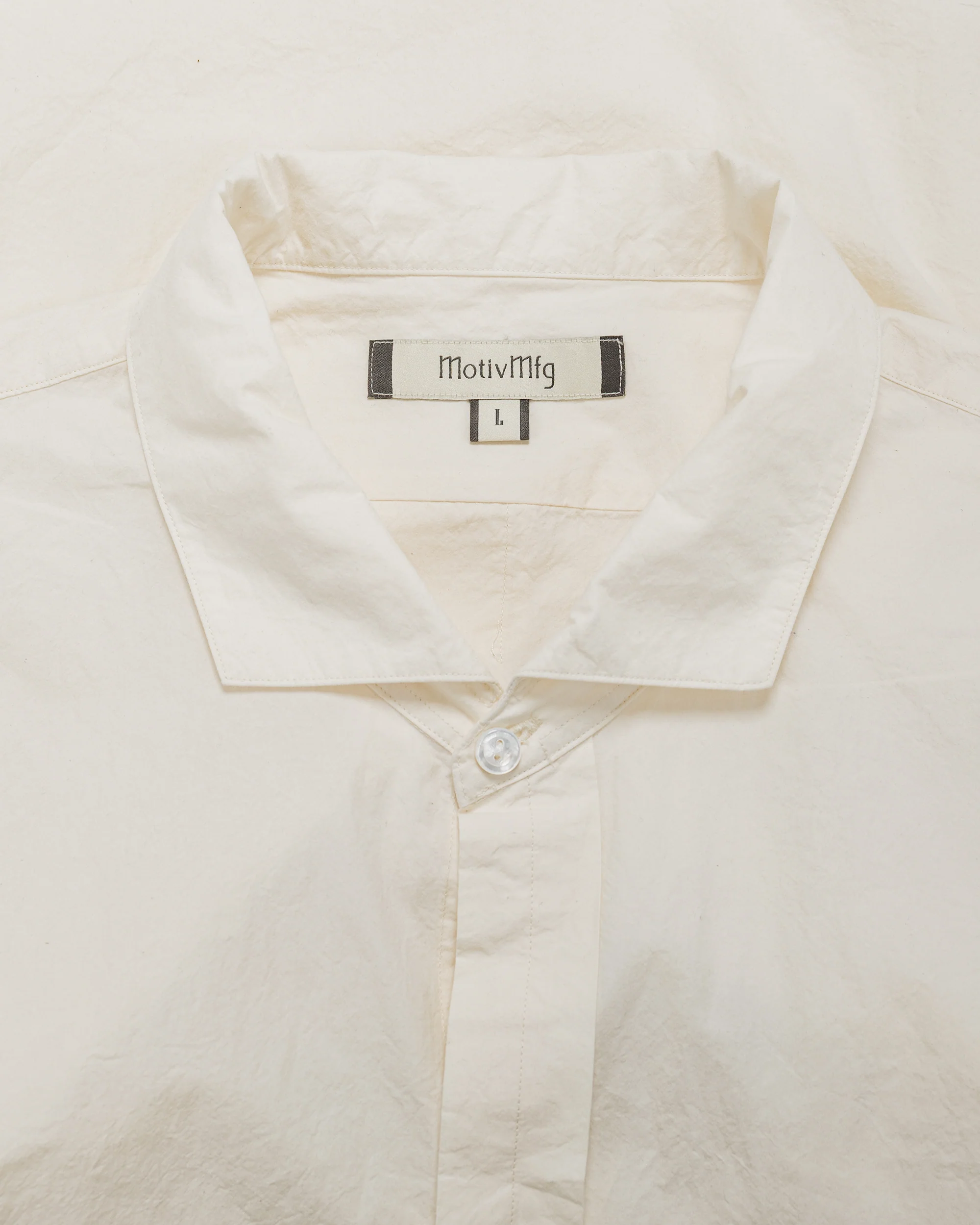 MotivMfg Shura Shirt Cotton Hemp Broadcloth/Natural - Image 5