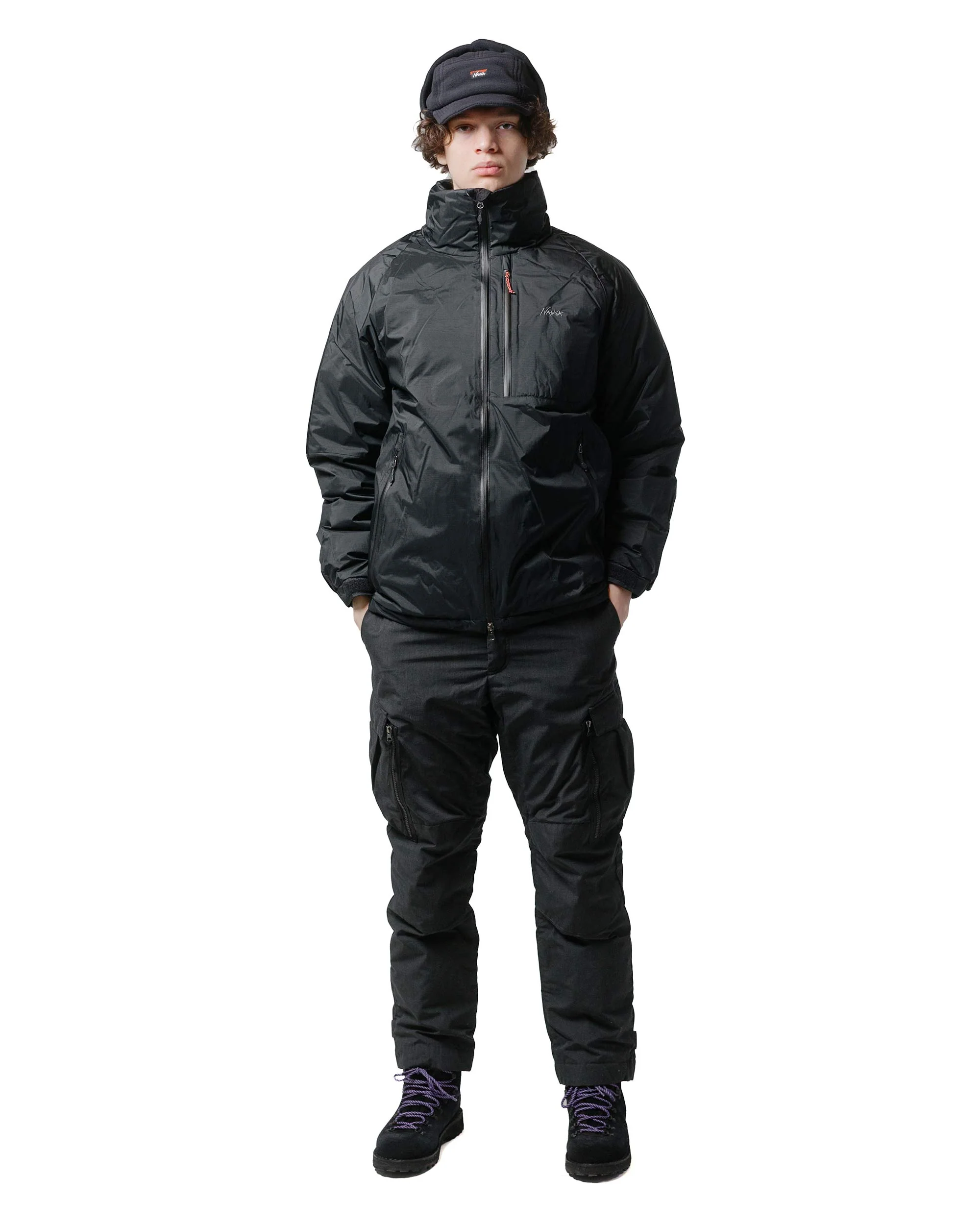Nanga Aurora Tex Stand Collar Down Jacket Black - Image 4