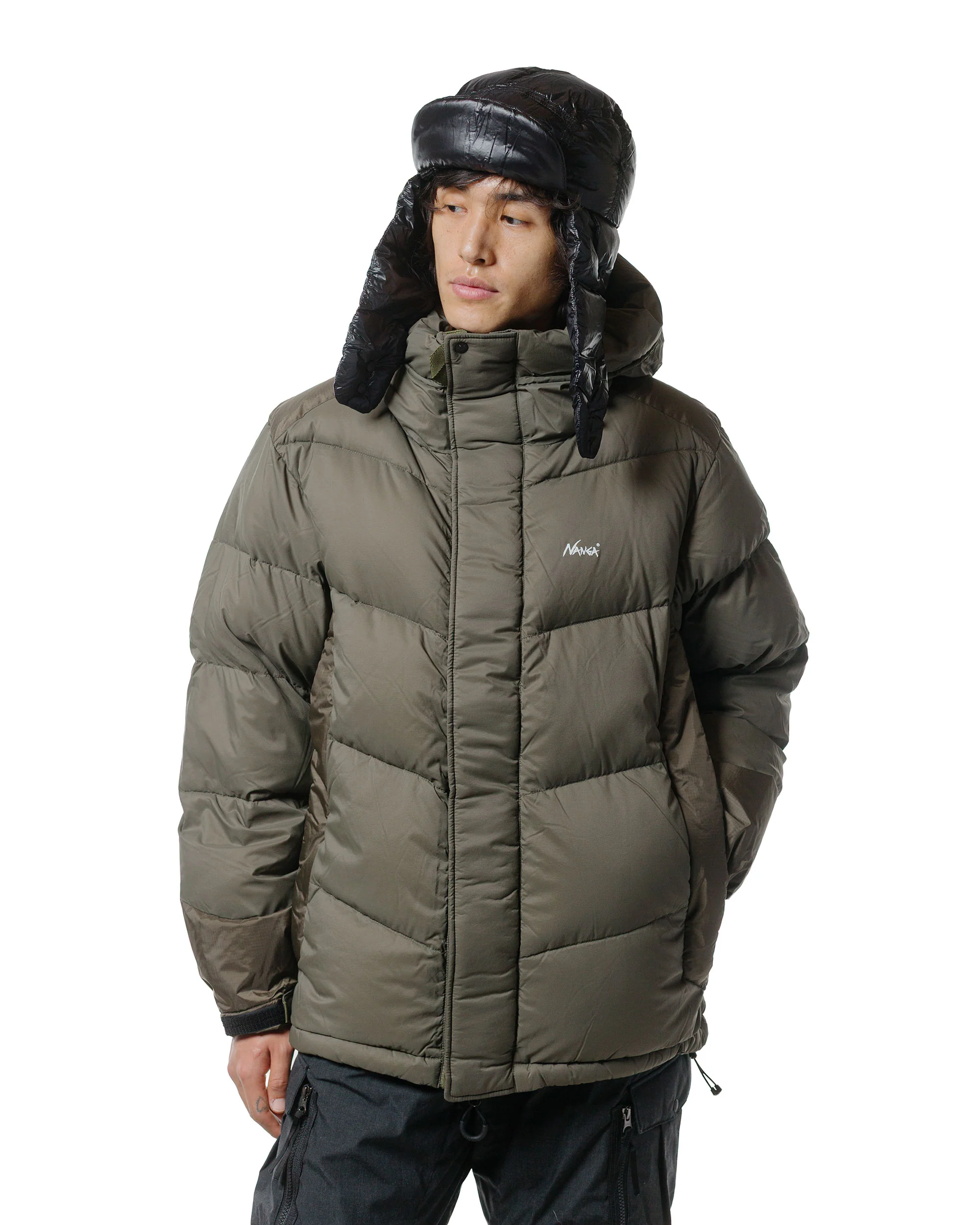 Nanga Liteforce Down Jacket Khaki - Image 2