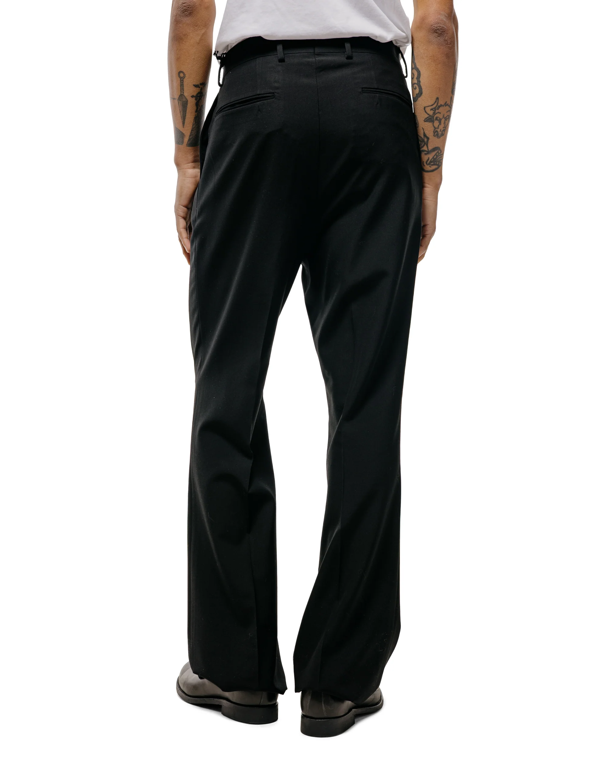 NEAT Wool Poplin Flare Black - Image 3