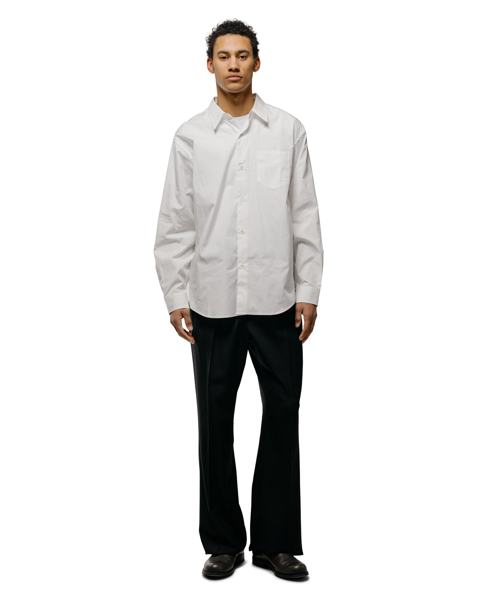 NEAT Wool Poplin Flare Black - Image 5