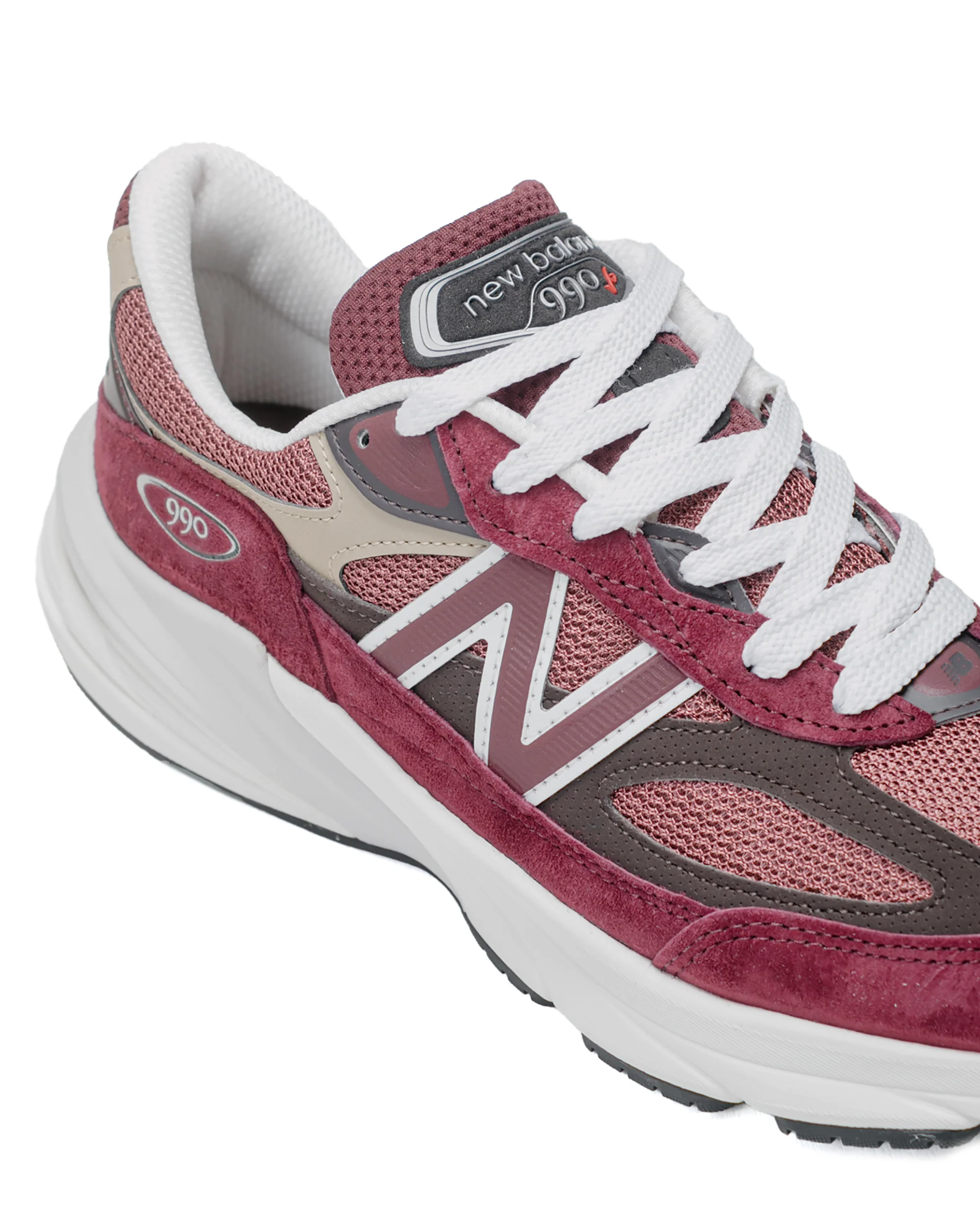 New Balance U990BT6 Burgundy/Tan - Image 3