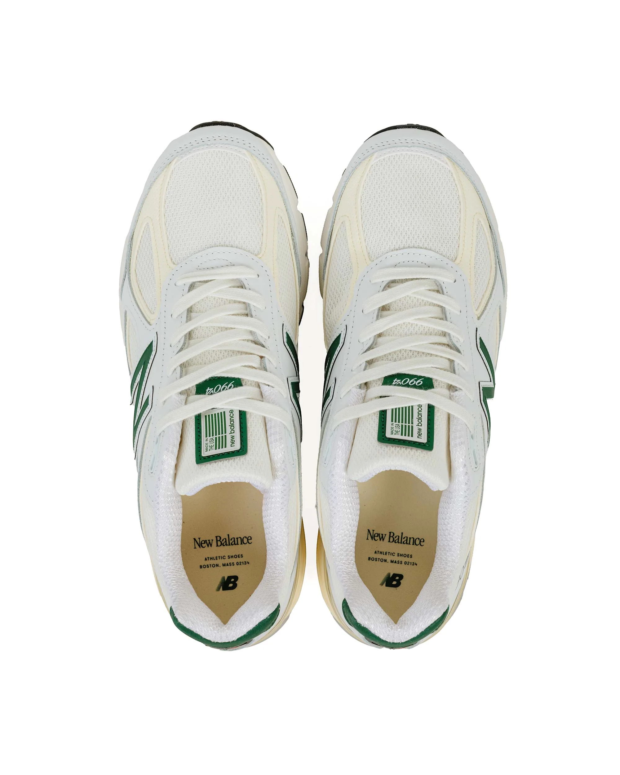 New Balance U990TC4 Calcium/Forest Green - Image 6