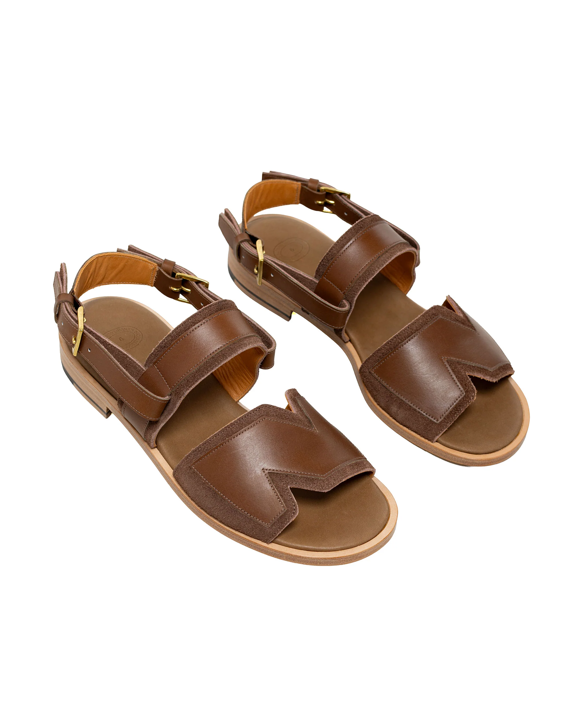 NICENESS Ballard Leather Sandals Brown - Image 2