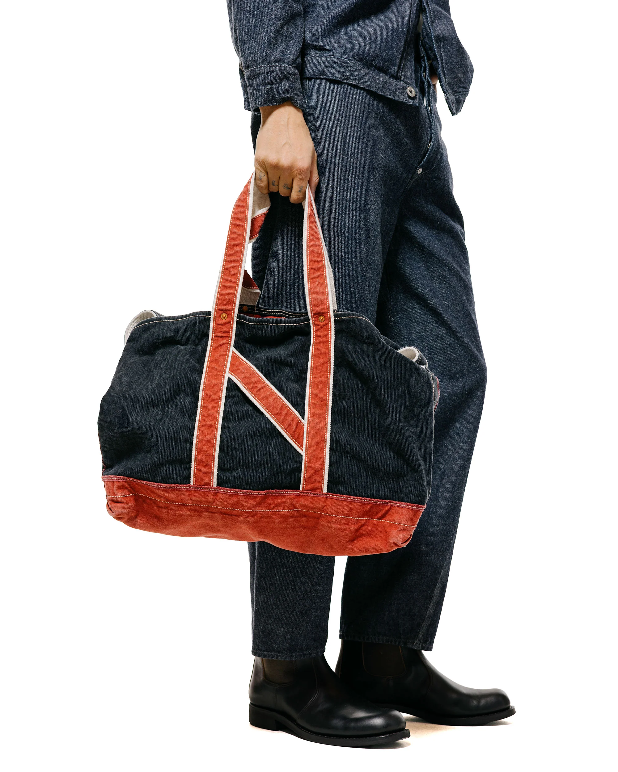 NICENESS L.Lesh Canvas Shoulder Bag Strap Black/Red - Image 2