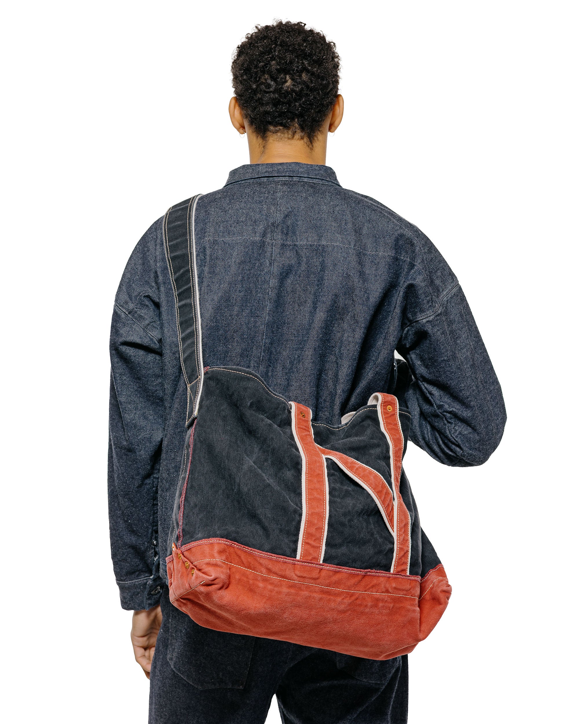 NICENESS L.Lesh Canvas Shoulder Bag Strap Black/Red - Image 3