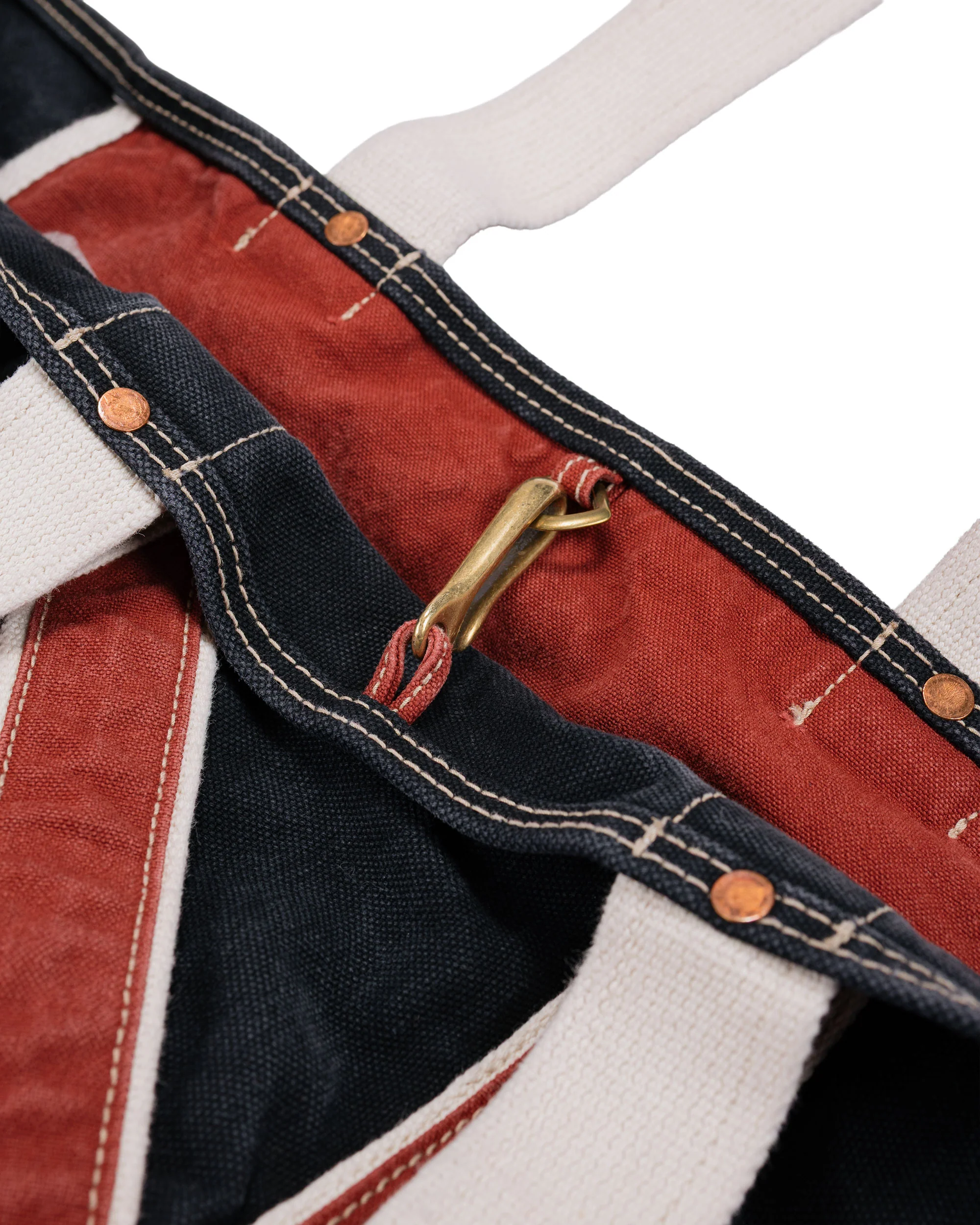 NICENESS L.Lesh Canvas Shoulder Bag Strap Black/Red - Image 5