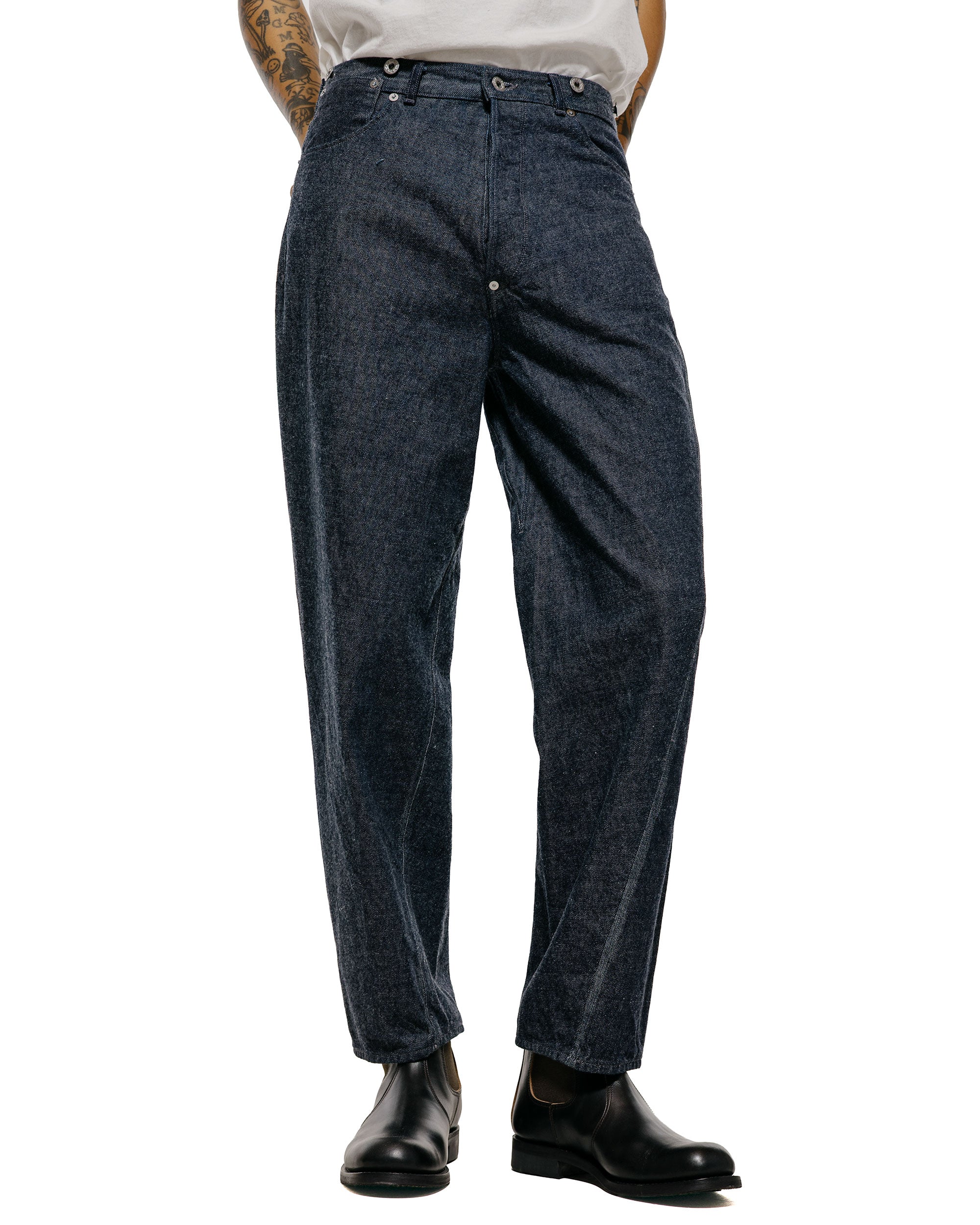 NICENESS Sharky Raw Denim Twist Jeans Indigo - Image 2