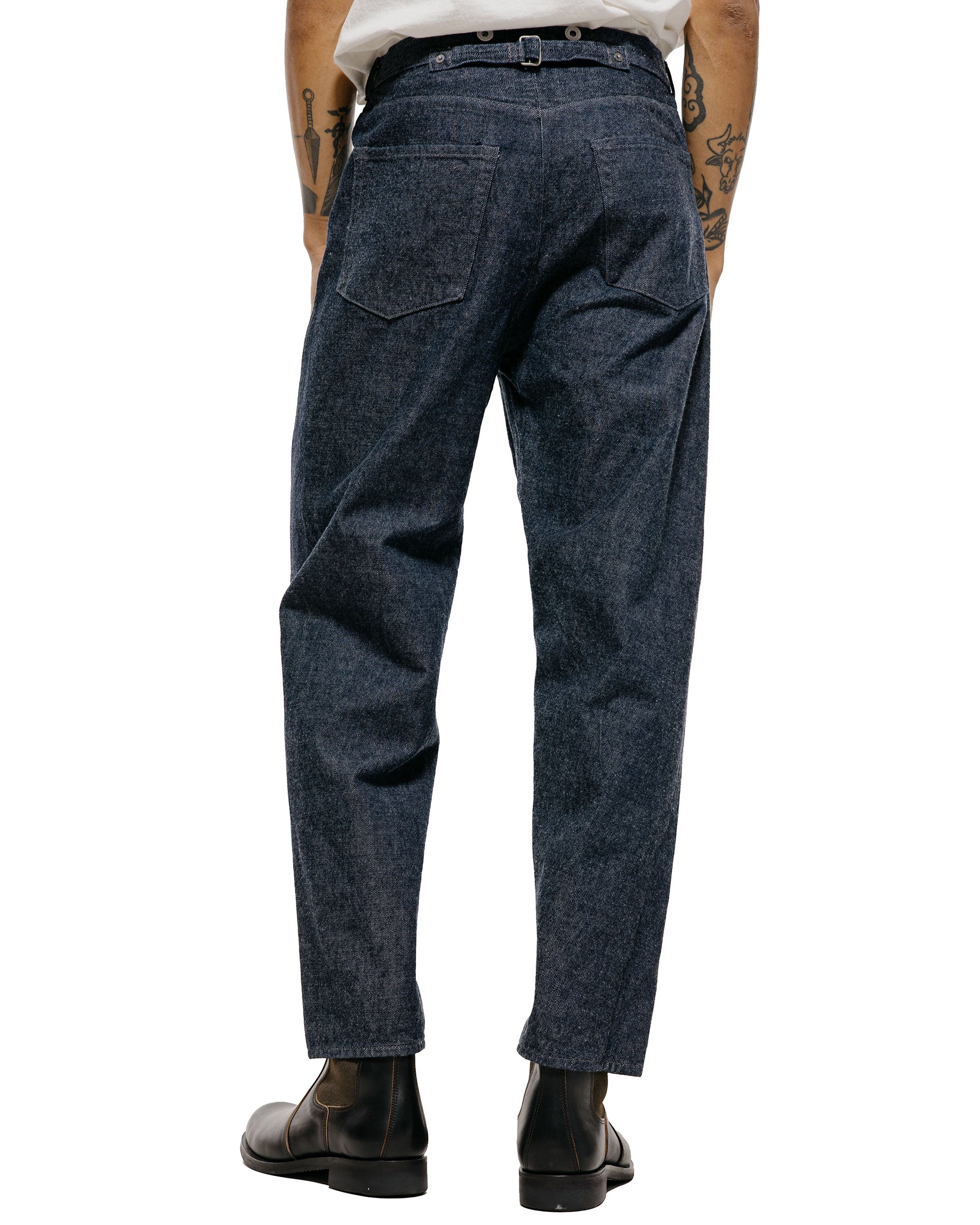 NICENESS Sharky Raw Denim Twist Jeans Indigo - Image 3