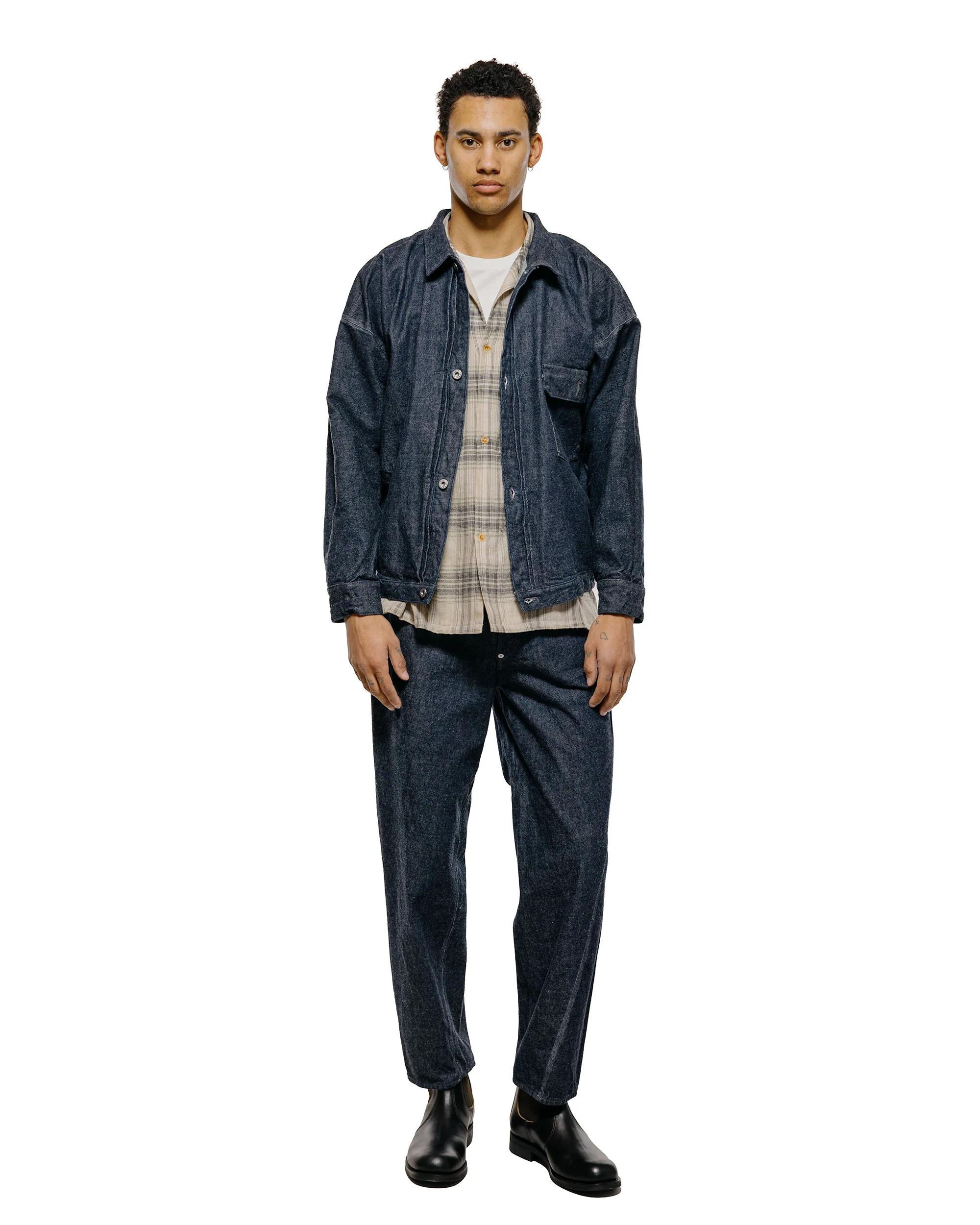 NICENESS Sharky Raw Denim Twist Jeans Indigo - Image 4