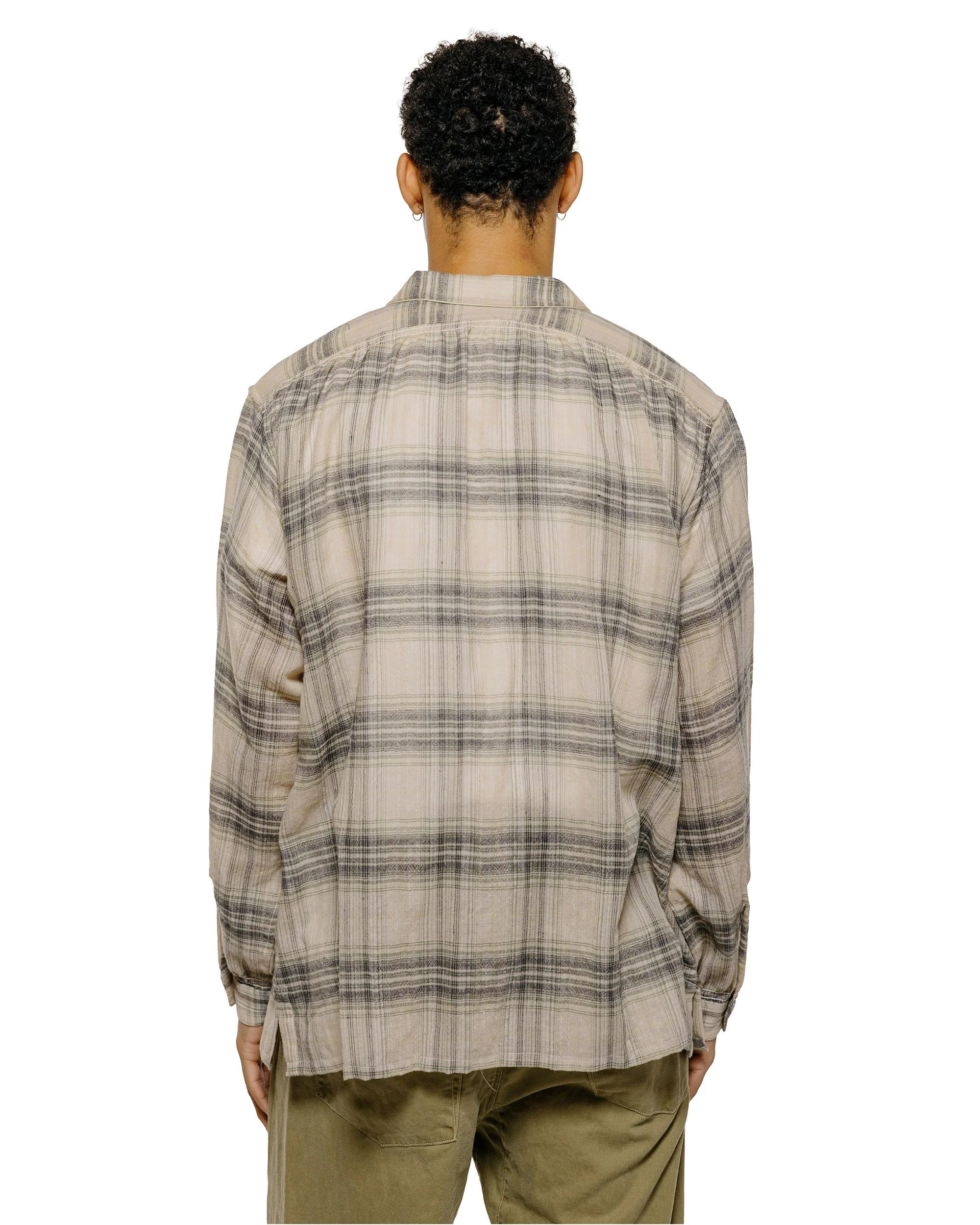 NICENESS Thom Open Collar Jacket Shirt Light Green - Image 3