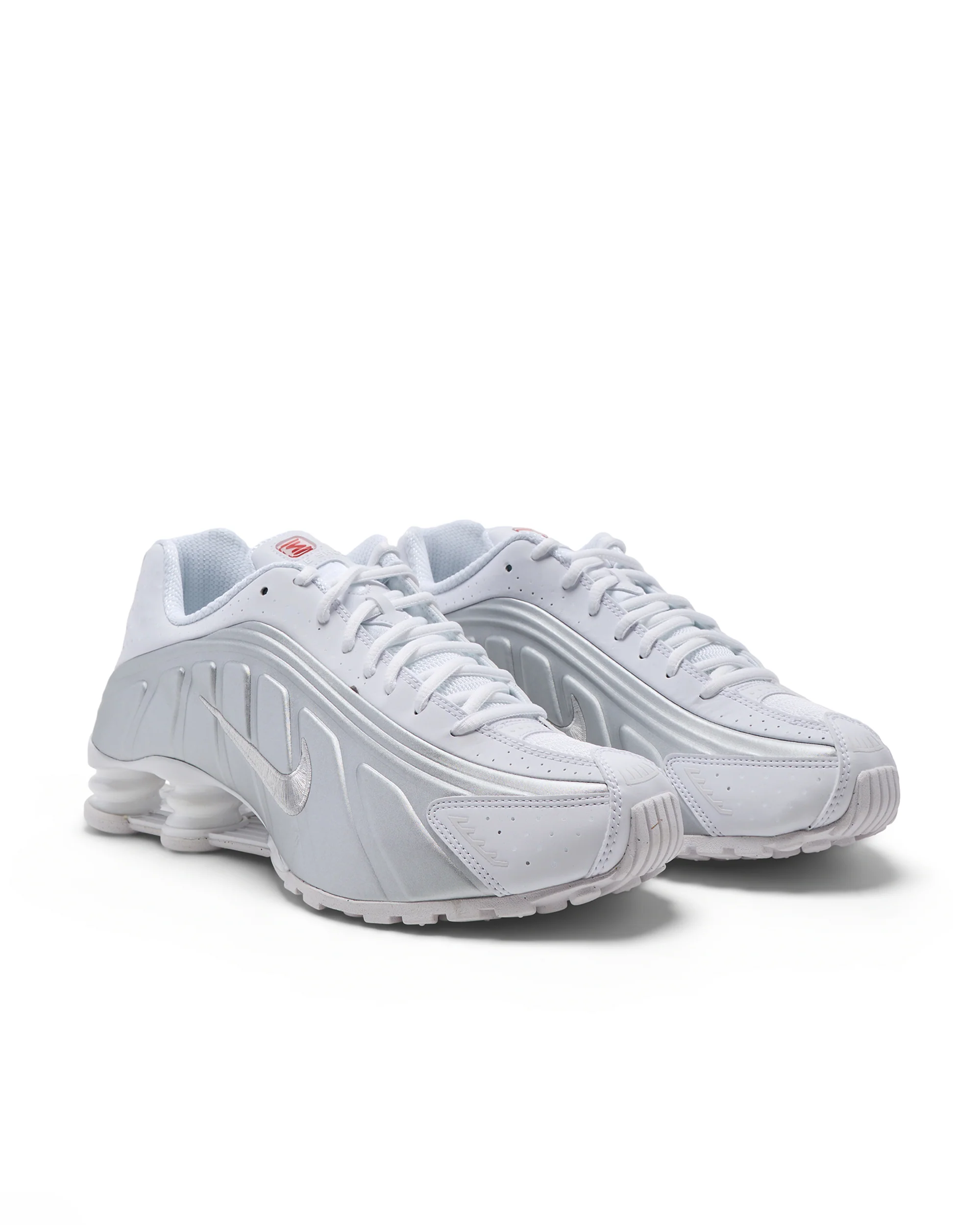 Nike Shox R4 White/Metallic Silver - Image 2