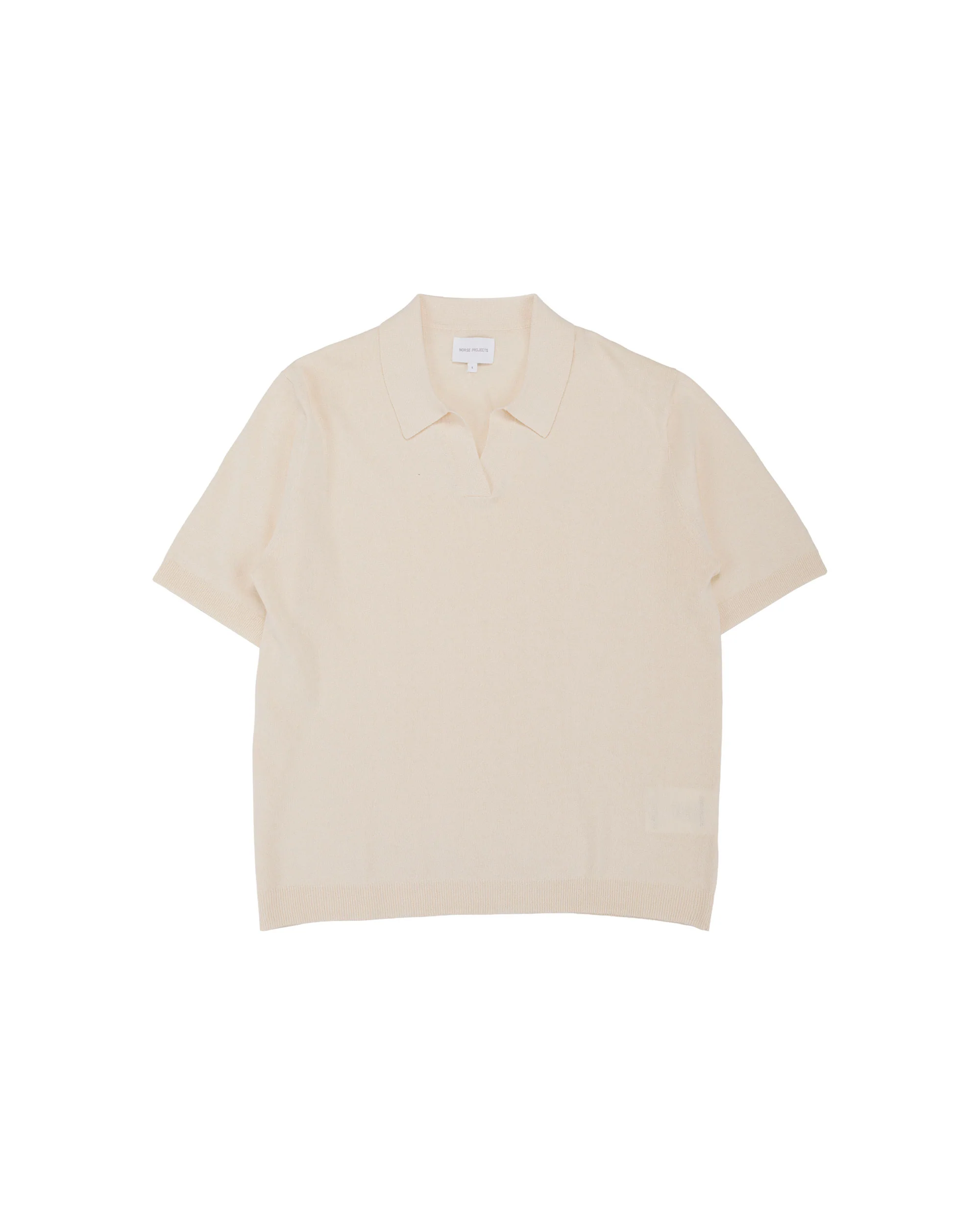 Norse Projects Anholt Cotton Paper Polo Natural Ecru