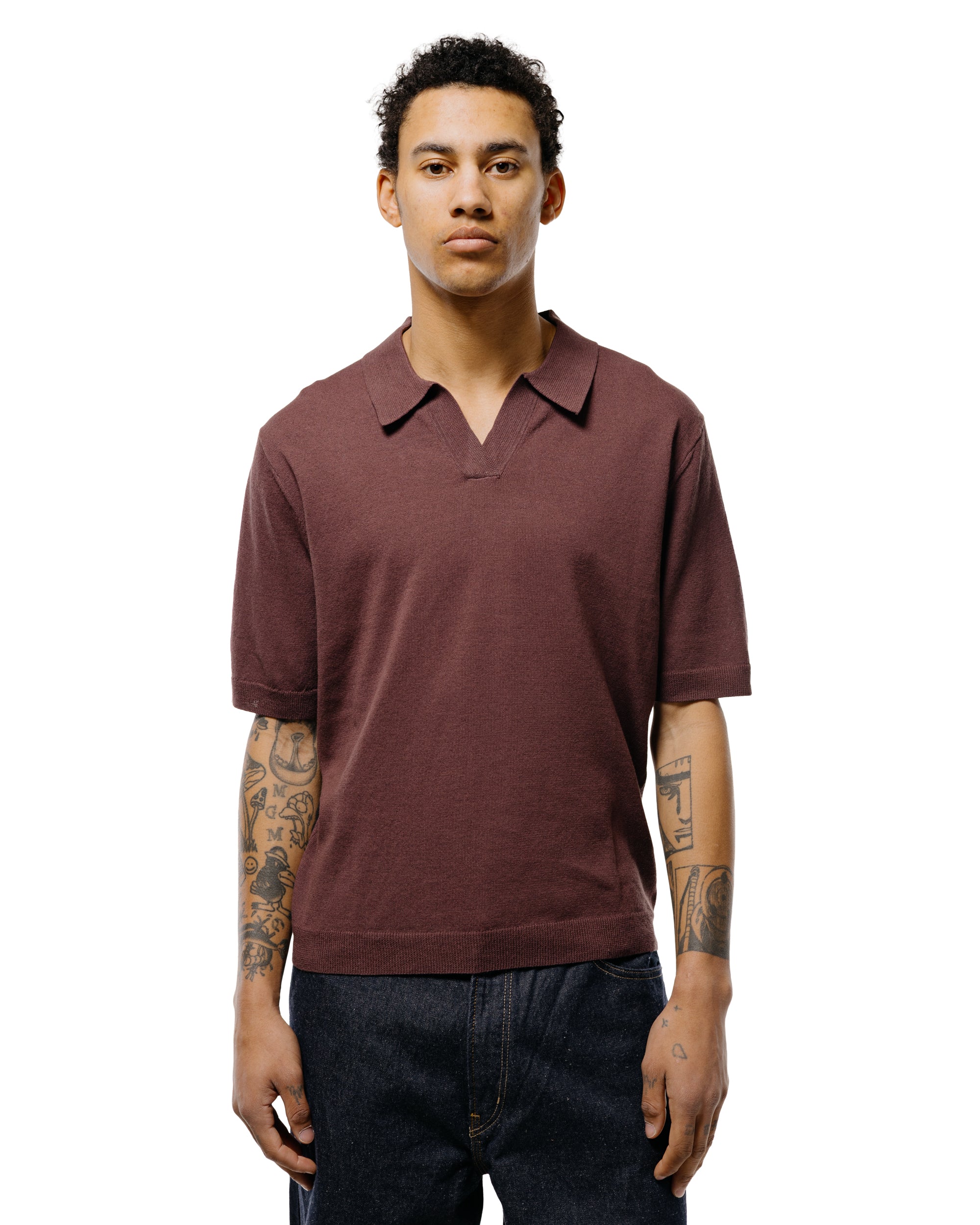 Norse Projects Anholt Cotton Paper Polo Shale - Image 2