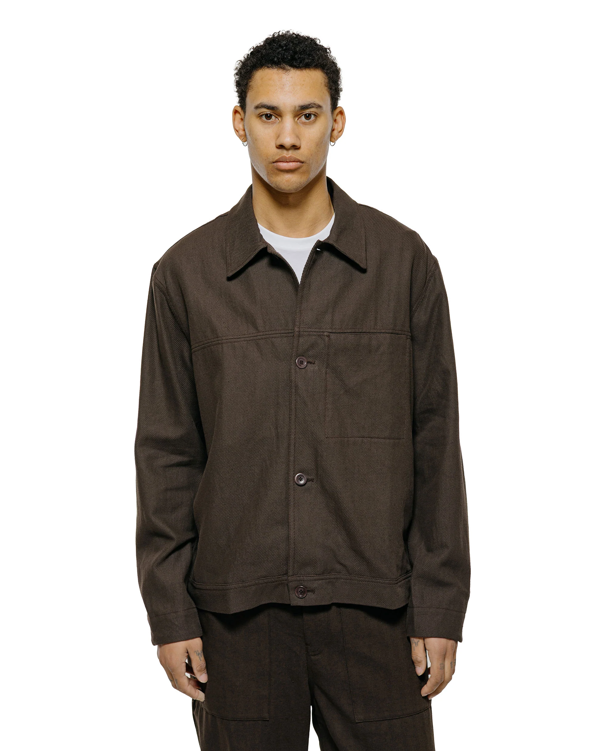 Norse Projects Arresskov Cotton Linen Twill Overshirt Delicioso Brown - Image 2