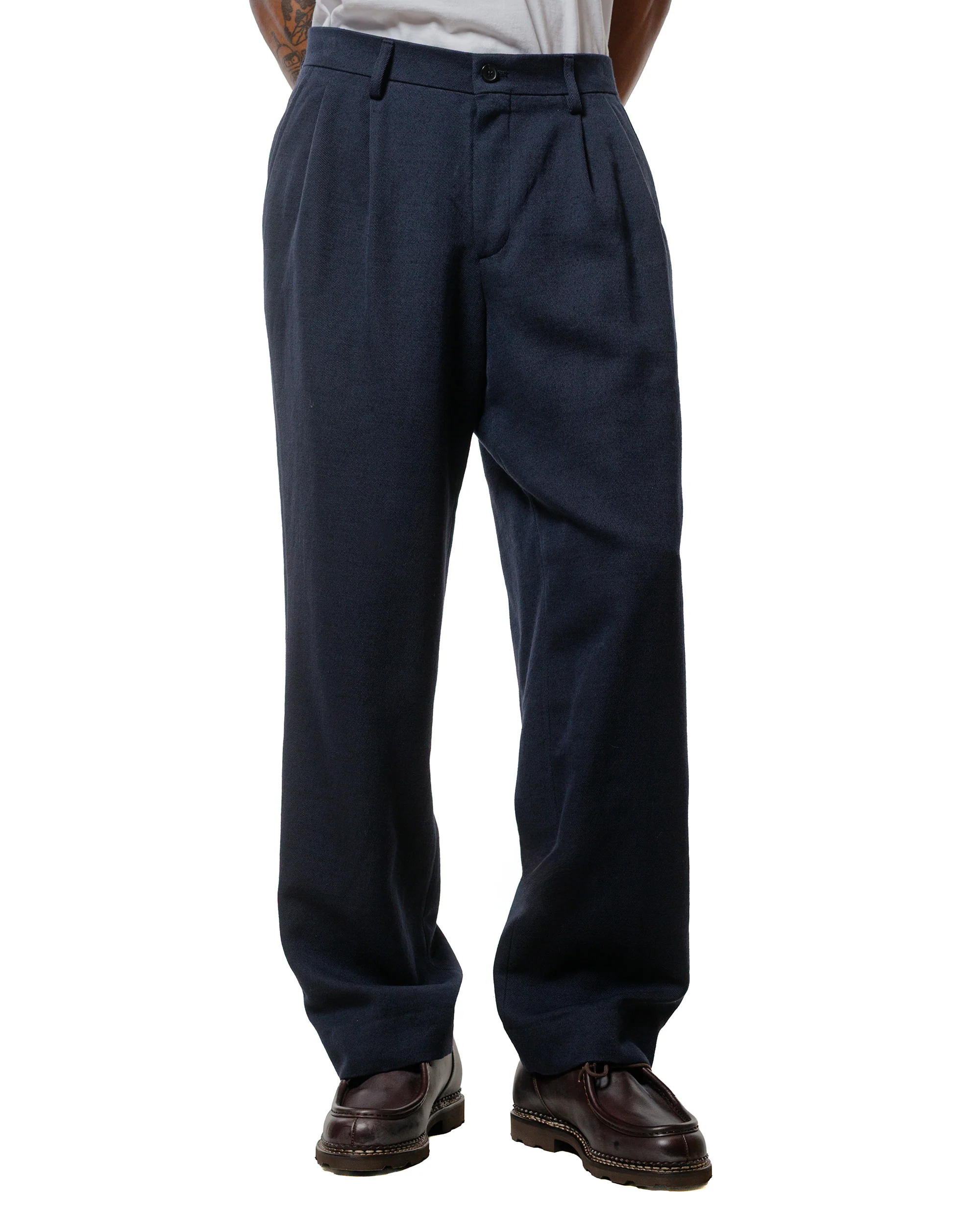 Norse Projects Benn Relaxed Alpinix Smart Merino Pants Dark Navy - Image 2