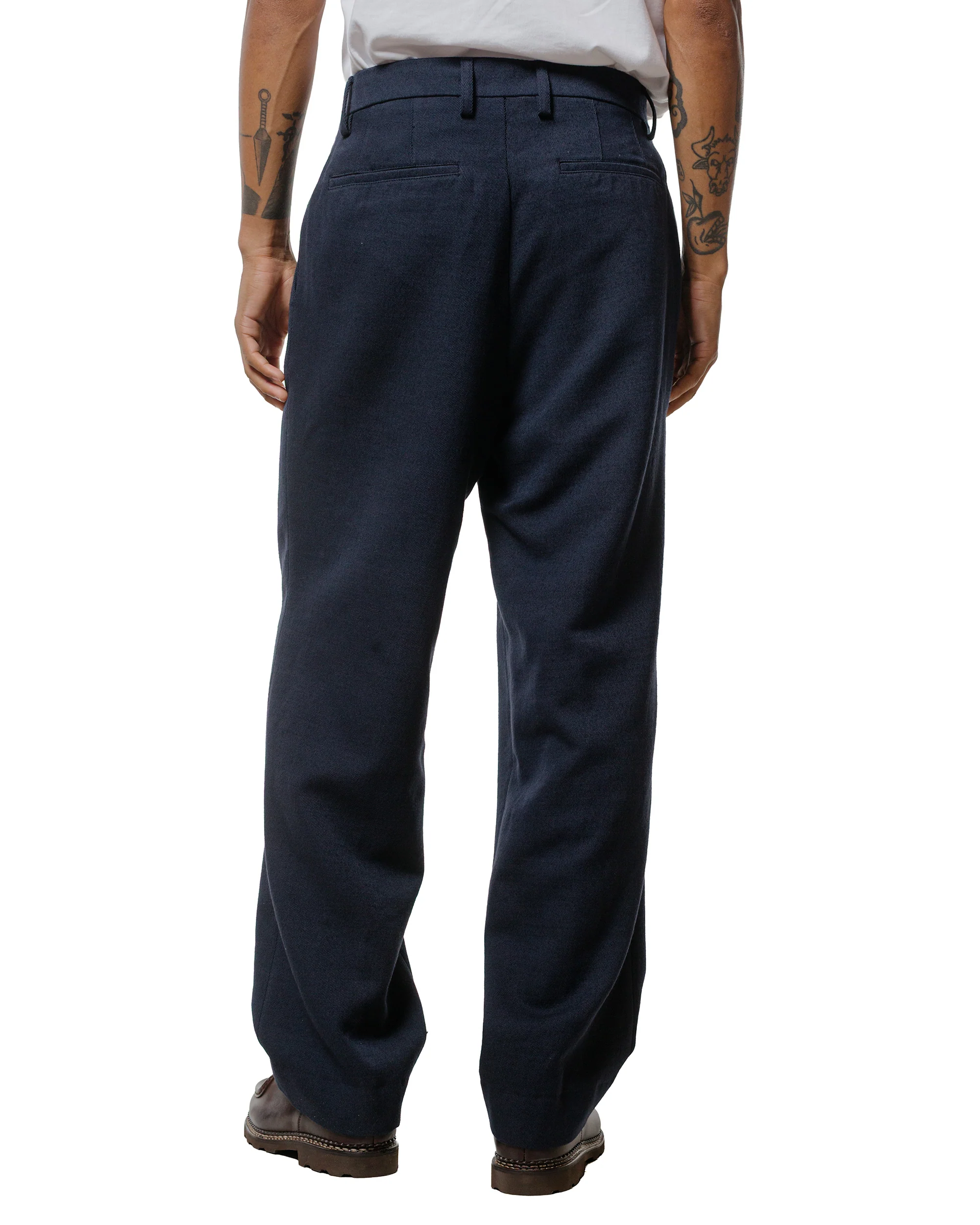 Norse Projects Benn Relaxed Alpinix Smart Merino Pants Dark Navy - Image 3
