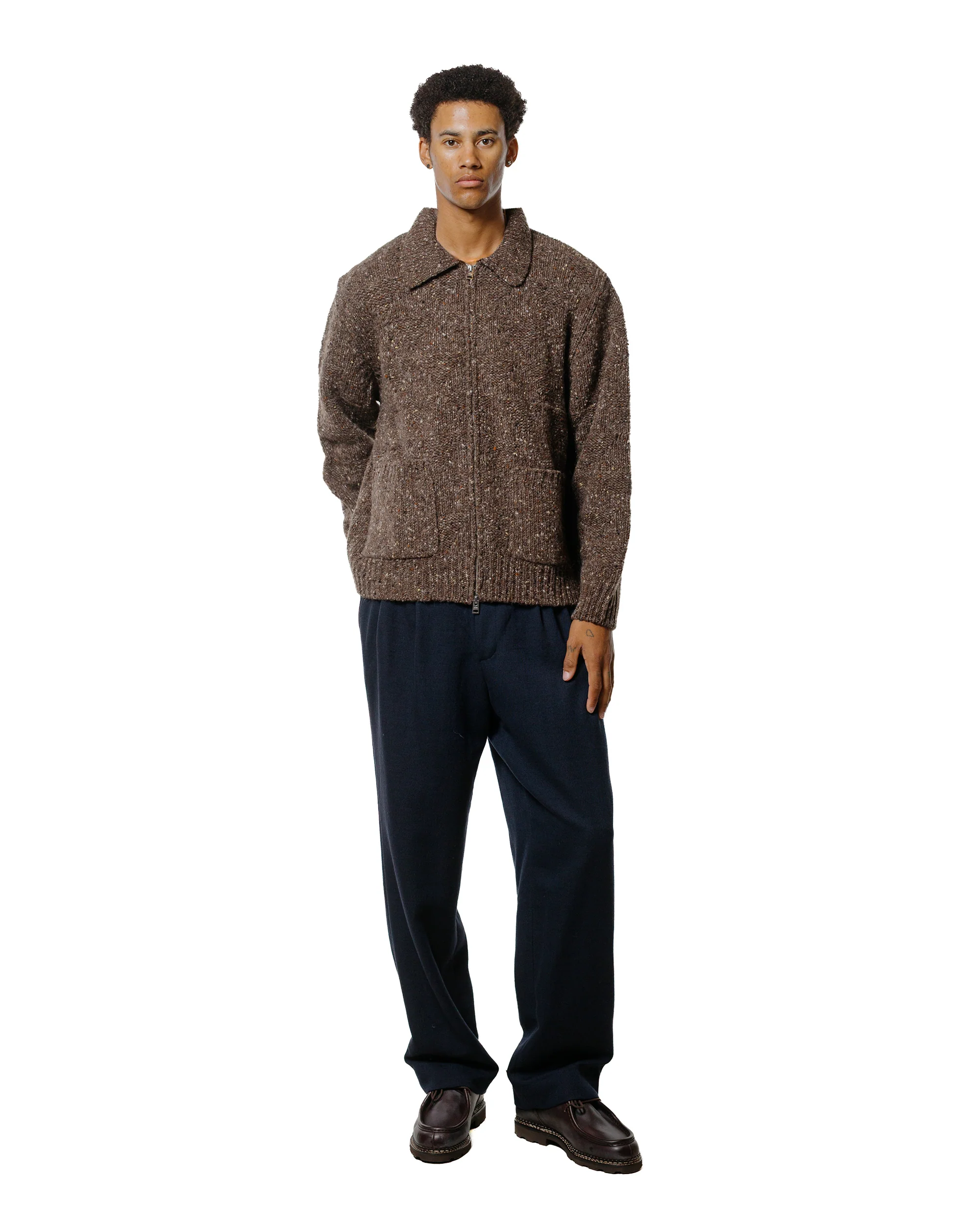 Norse Projects Benn Relaxed Alpinix Smart Merino Pants Dark Navy - Image 4