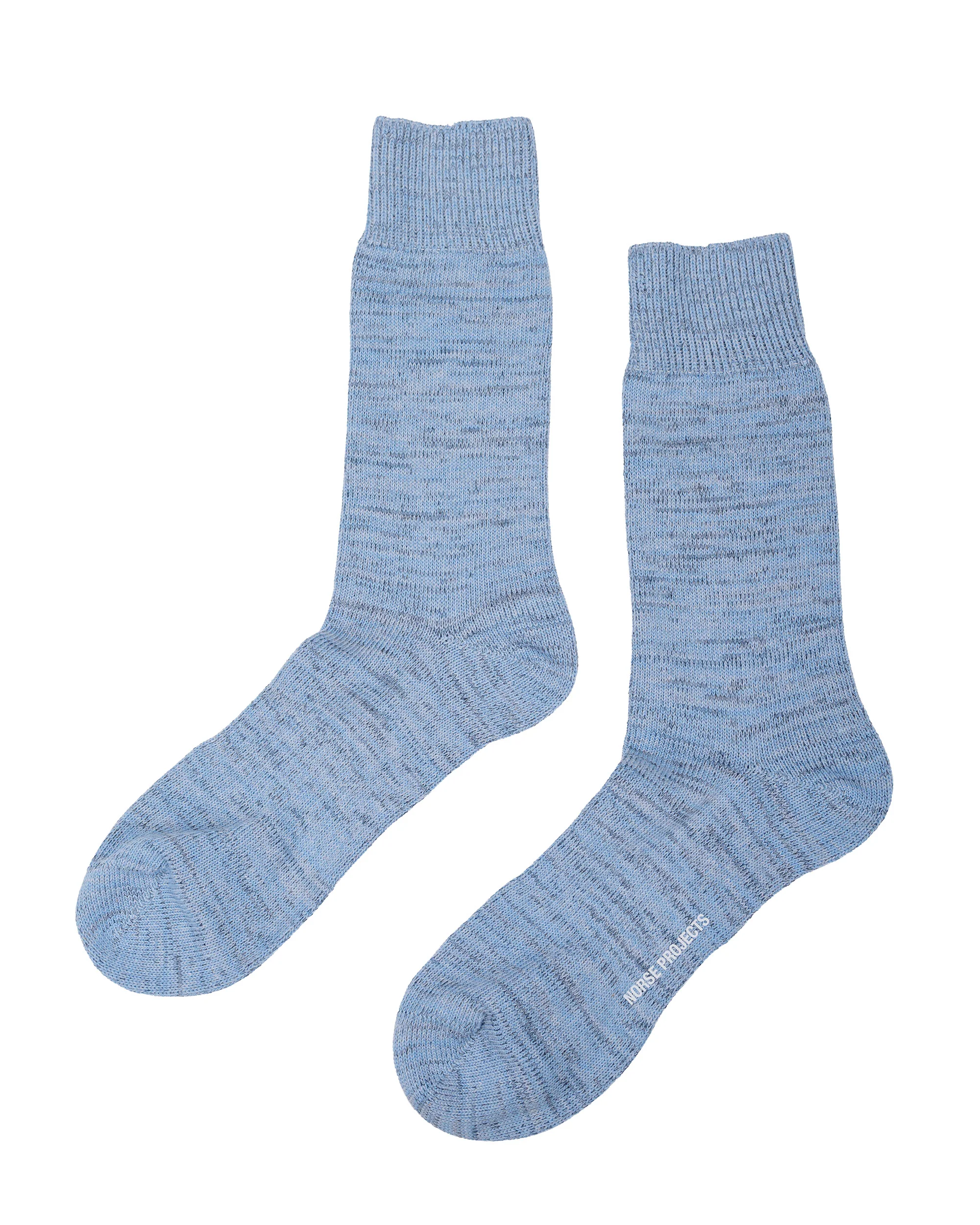 Norse Projects Bykle Heavy Cotton Twist Sock Bel Air Blue - Image 2