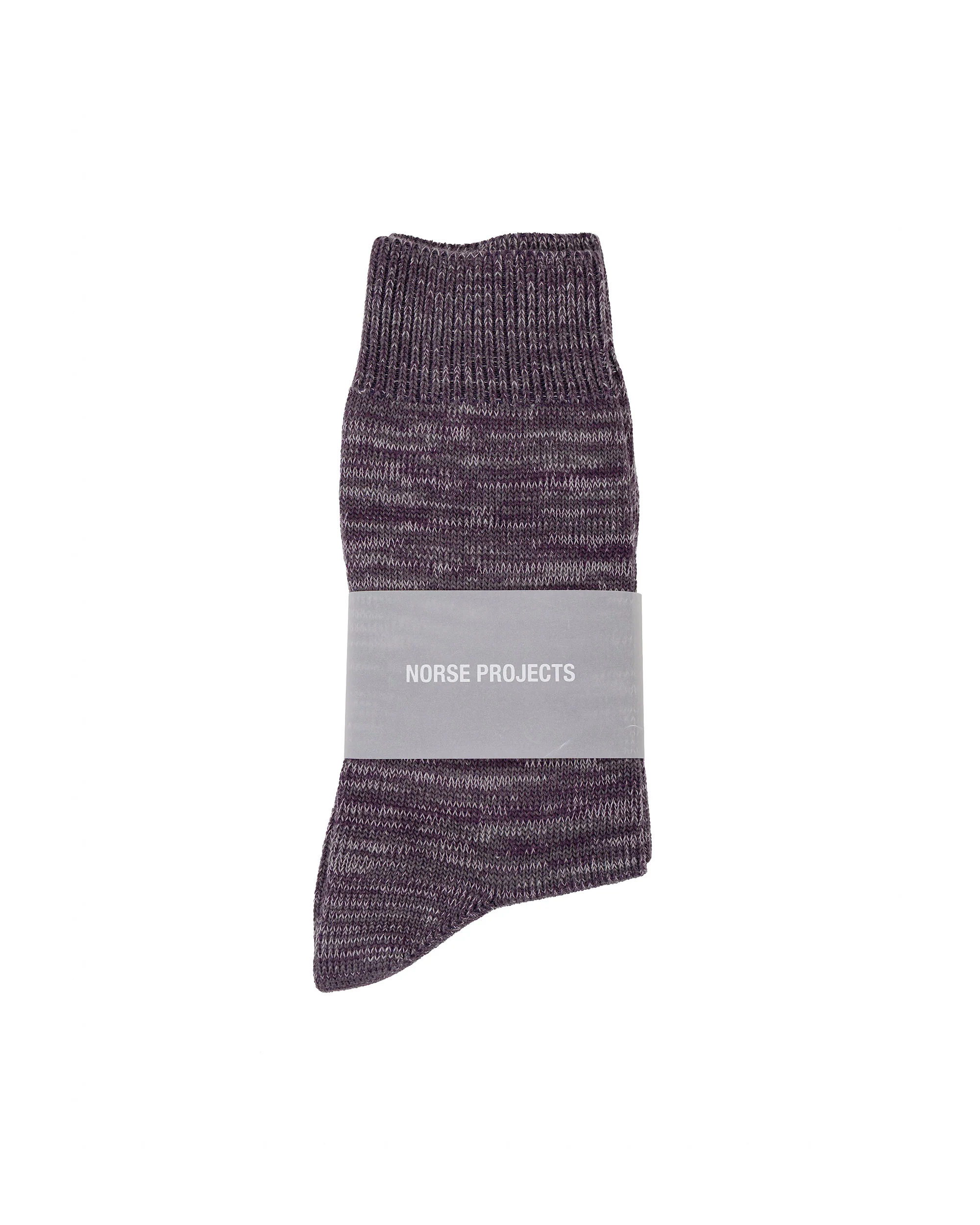 Norse Projects Bykle Heavy Cotton Twist Sock Vintage Violet