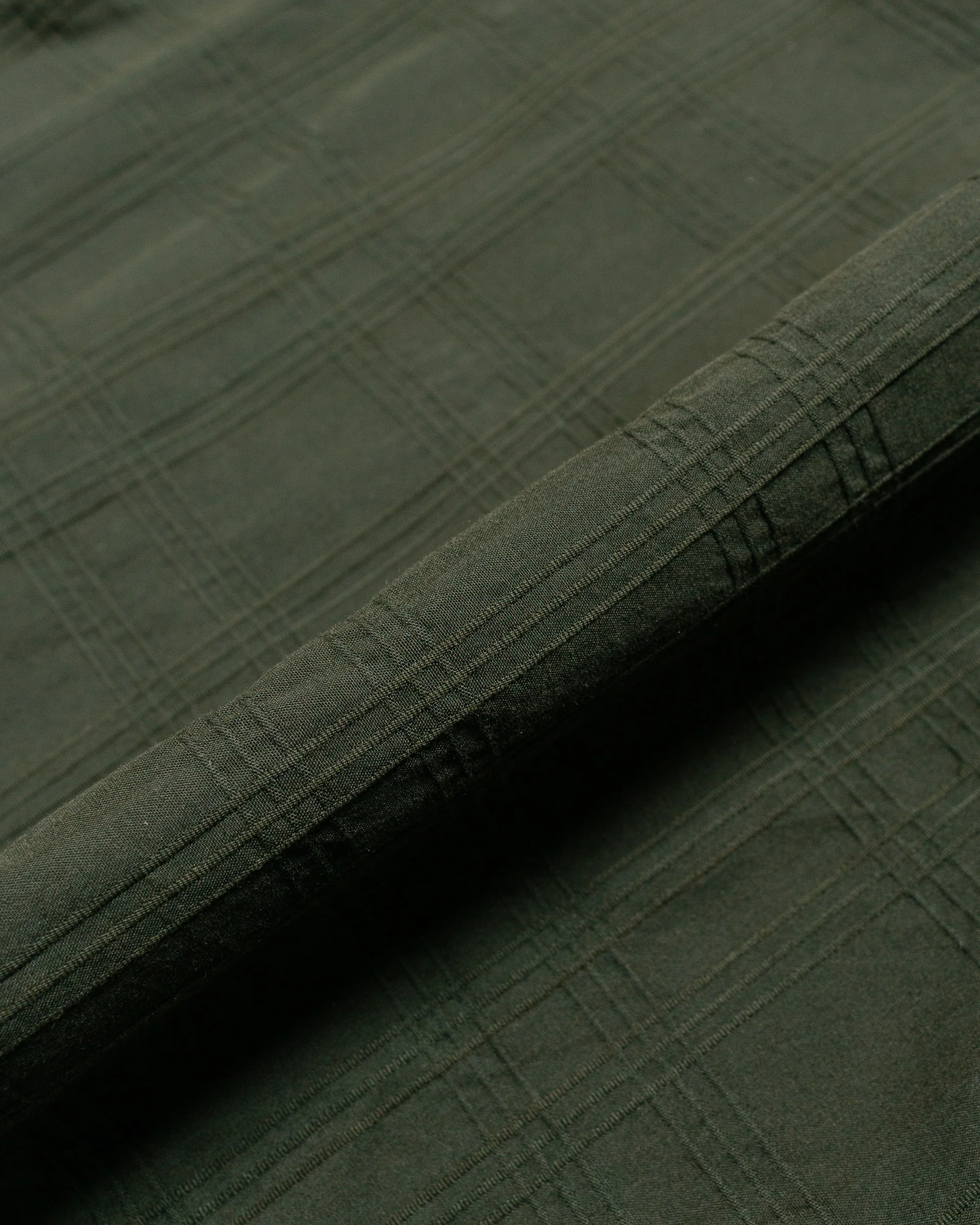 Norse Projects Carsten Relaxed Dobby Check Shirt Spruce Green - Image 5