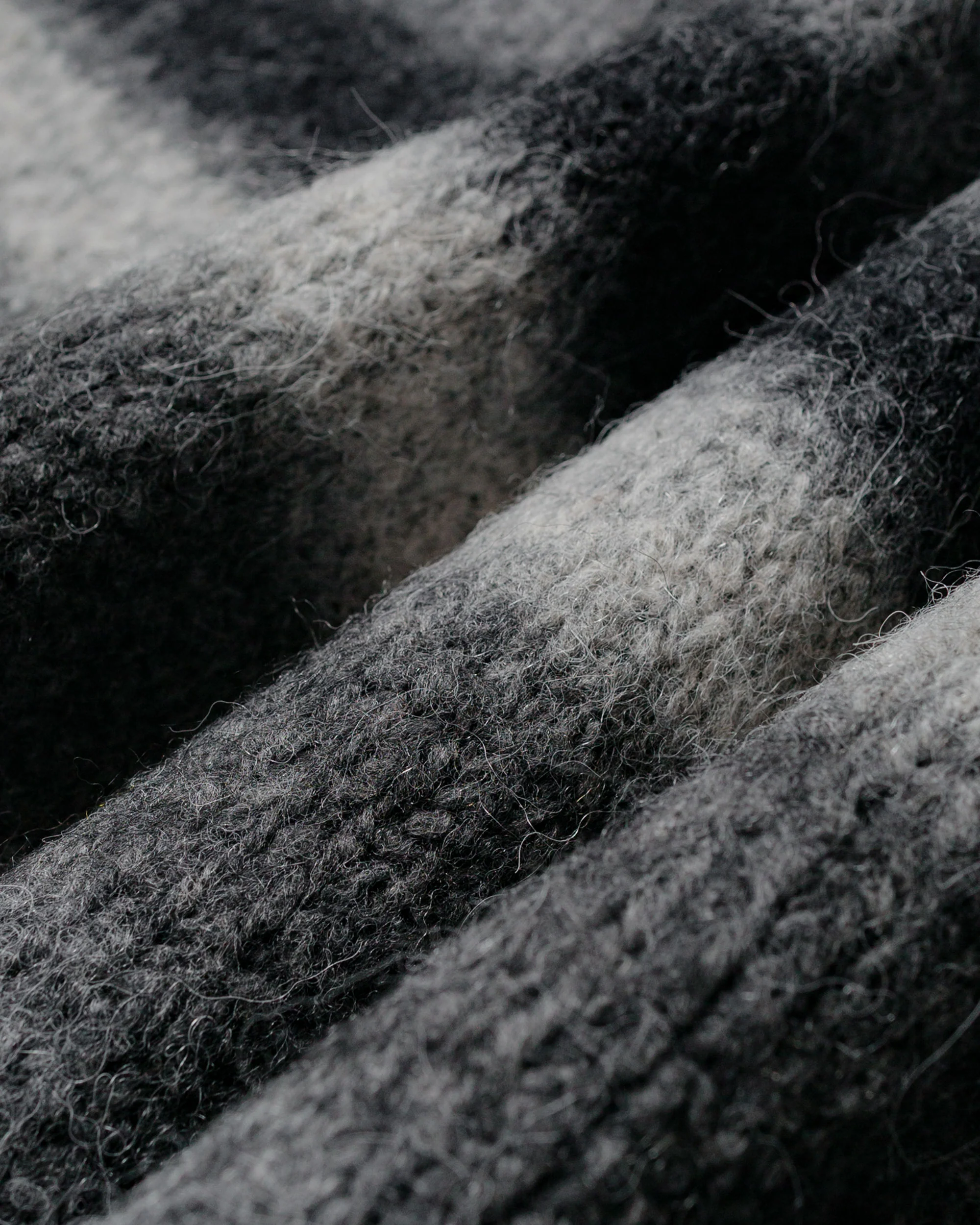 Norse Projects Erik Gradient Alpaca Wool Jacket Charcoal Melange - Image 6