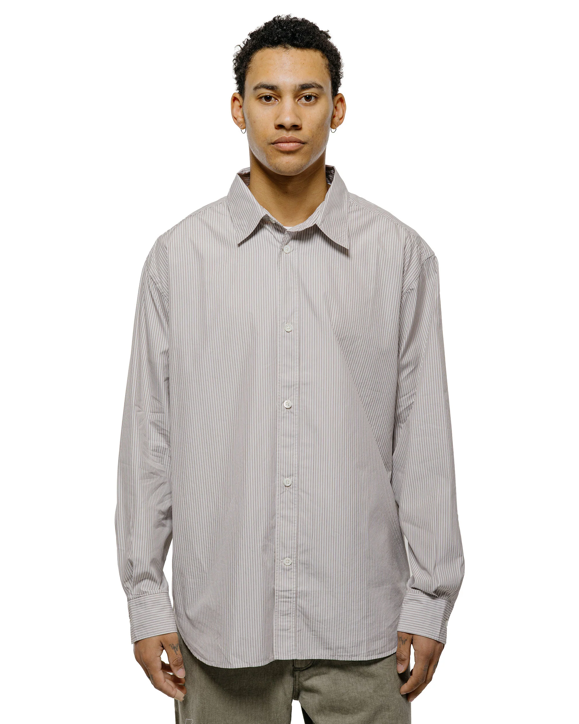Norse Projects Espevik Fine Oversize Shirt Walnut - Image 2