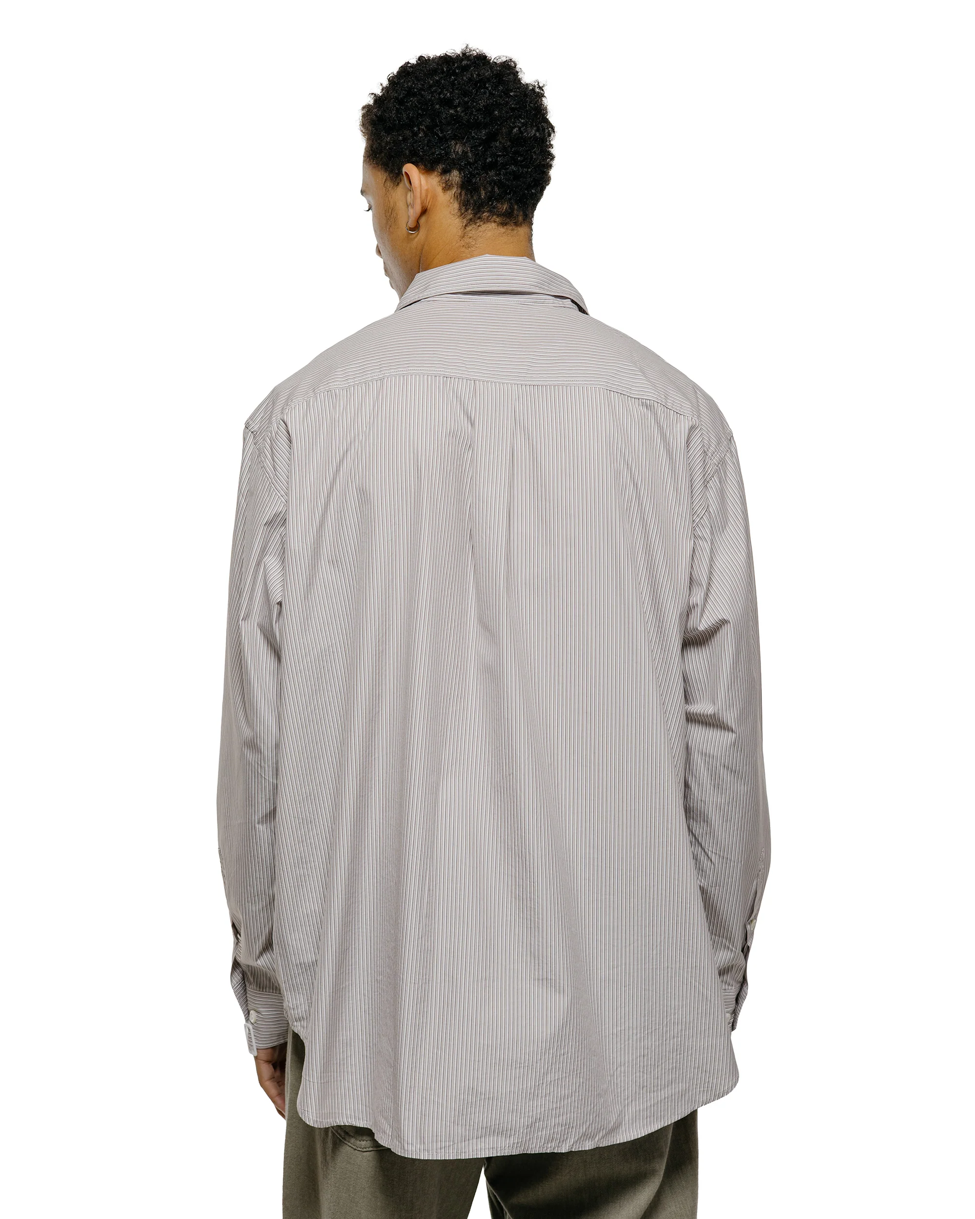 Norse Projects Espevik Fine Oversize Shirt Walnut - Image 3