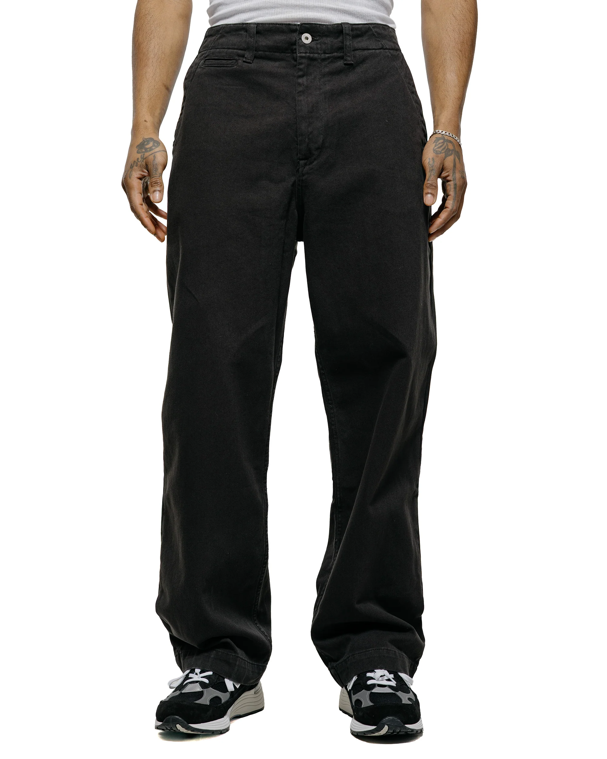 Norse Projects Hengifoss High Waist Heavy Twill Trouser Black - Image 2