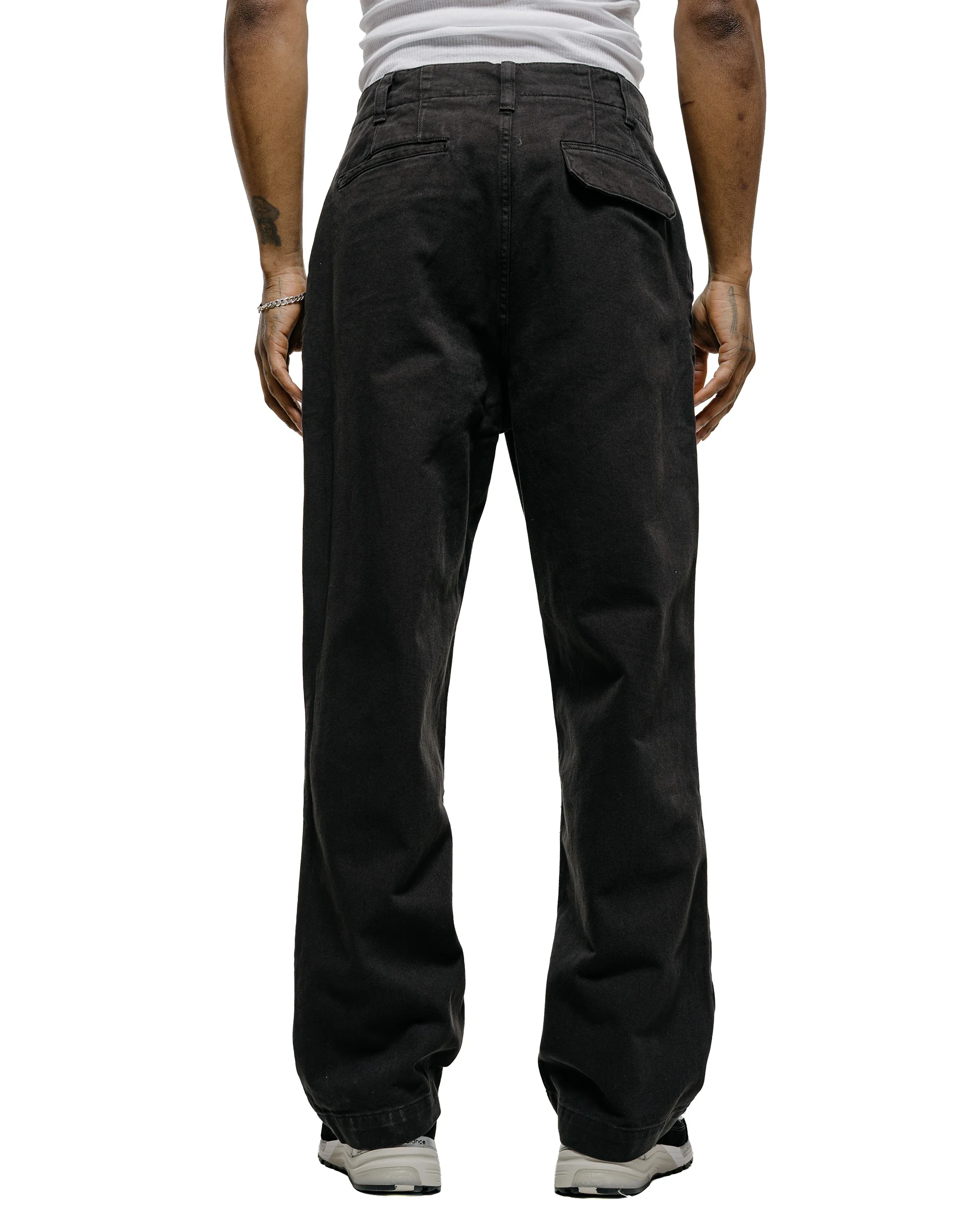 Norse Projects Hengifoss High Waist Heavy Twill Trouser Black - Image 3