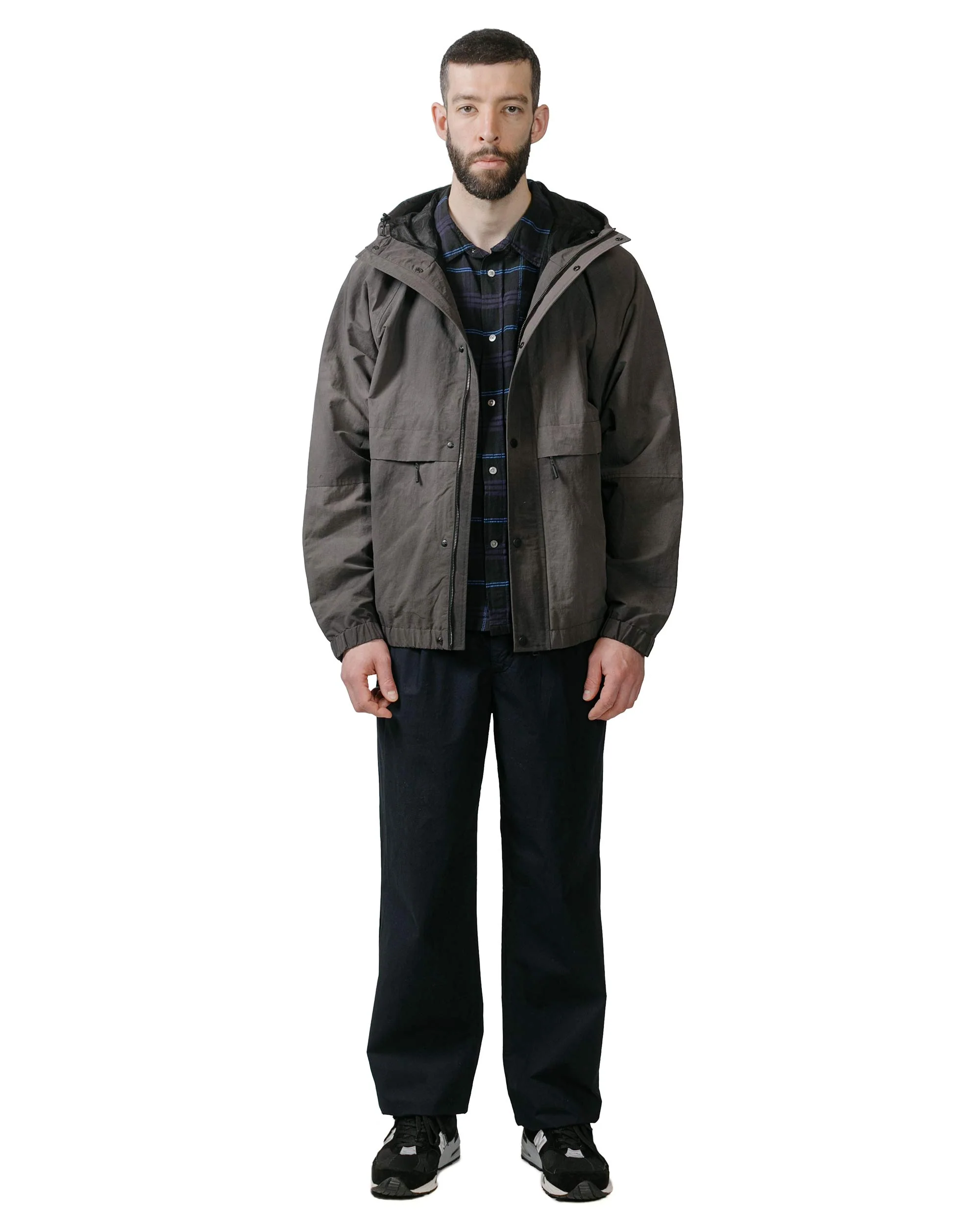 Norse Projects Ivan Relaxed Textured Check SS Shirt Dark Navy - Image 4