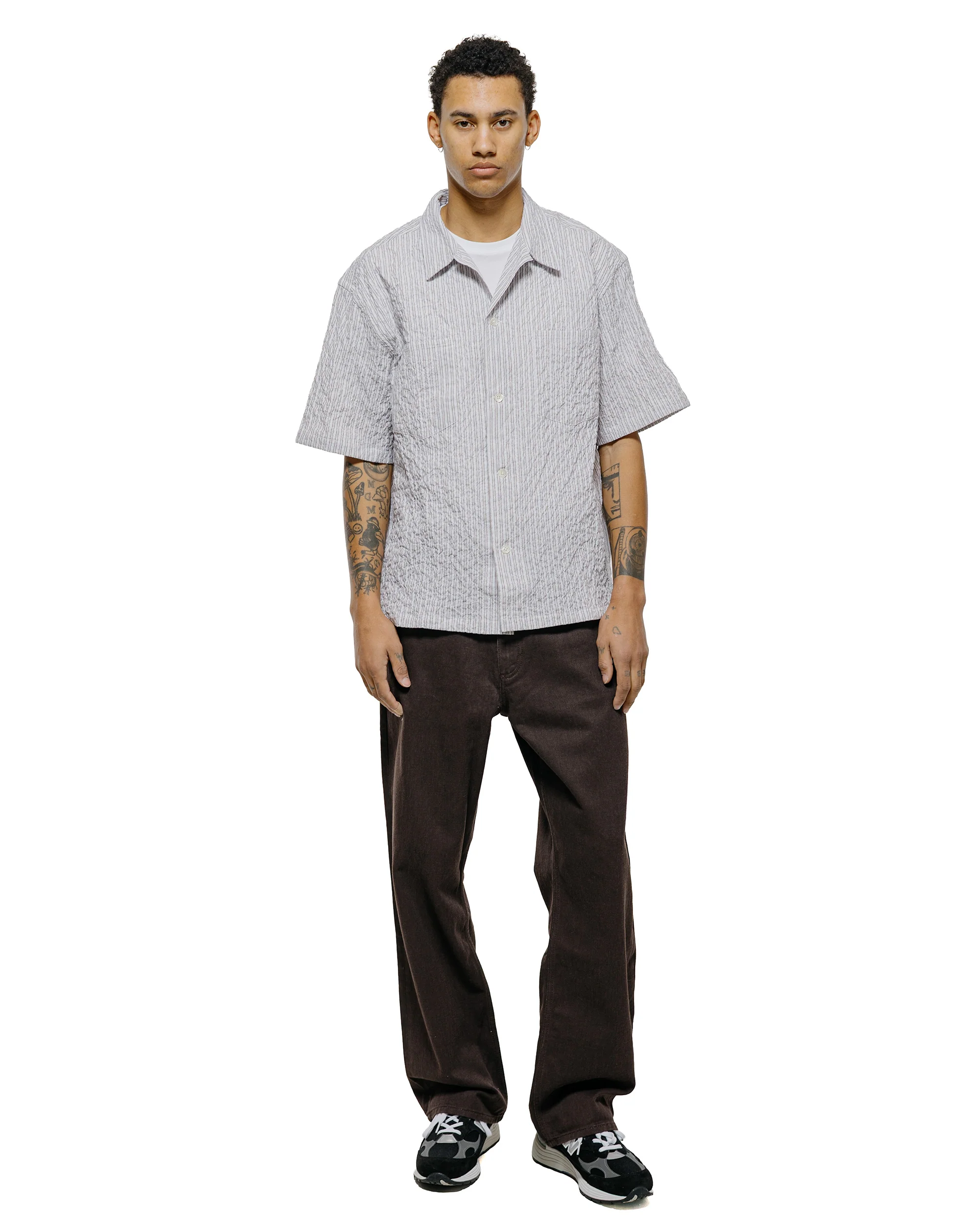 Norse Projects Korshavn Relaxed 5 Pocket Resist Dyed Twill Shale - Image 4