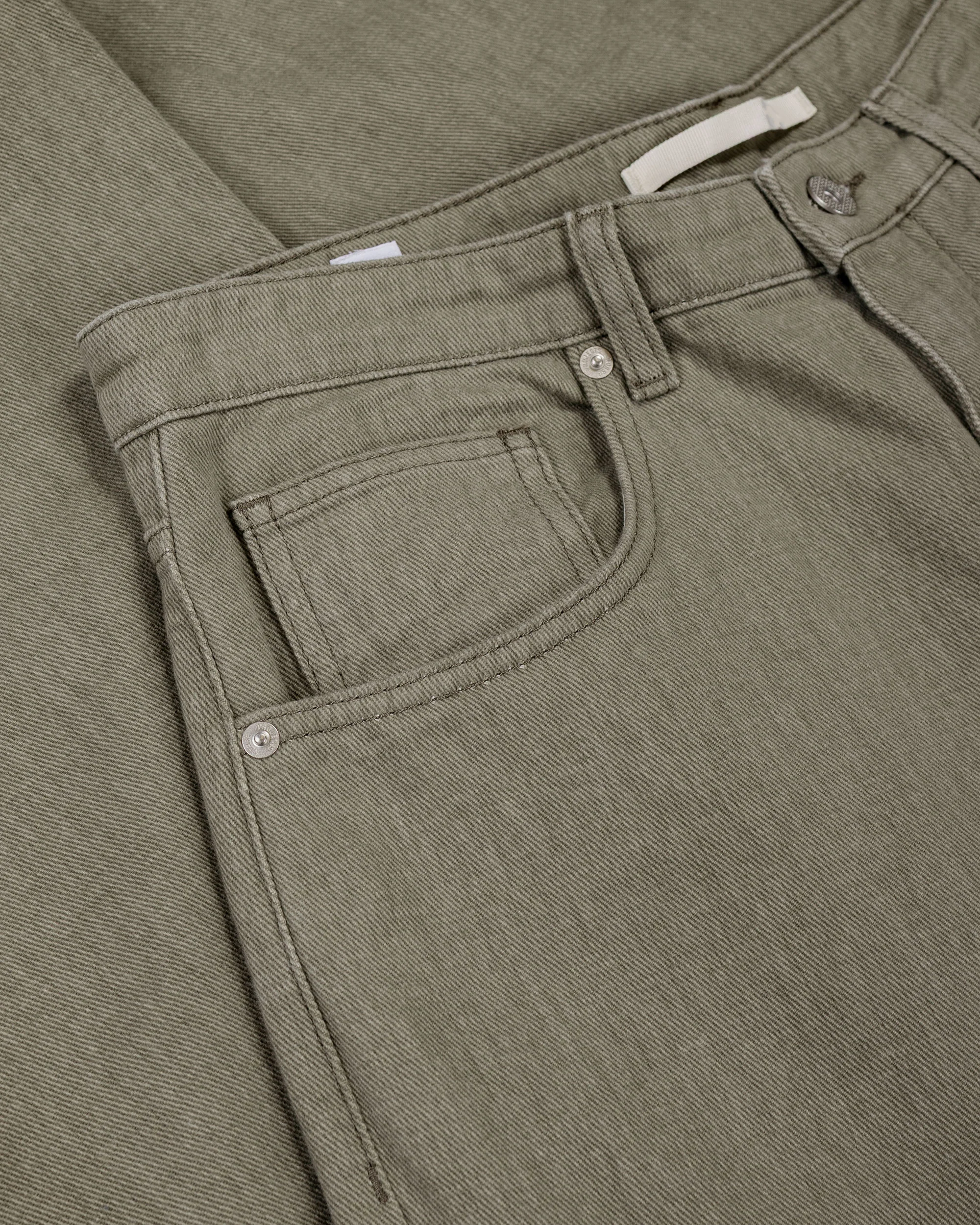 Norse Projects Korshavn Relaxed 5 Pocket Resist Dyed Twill Vetiver - Image 5