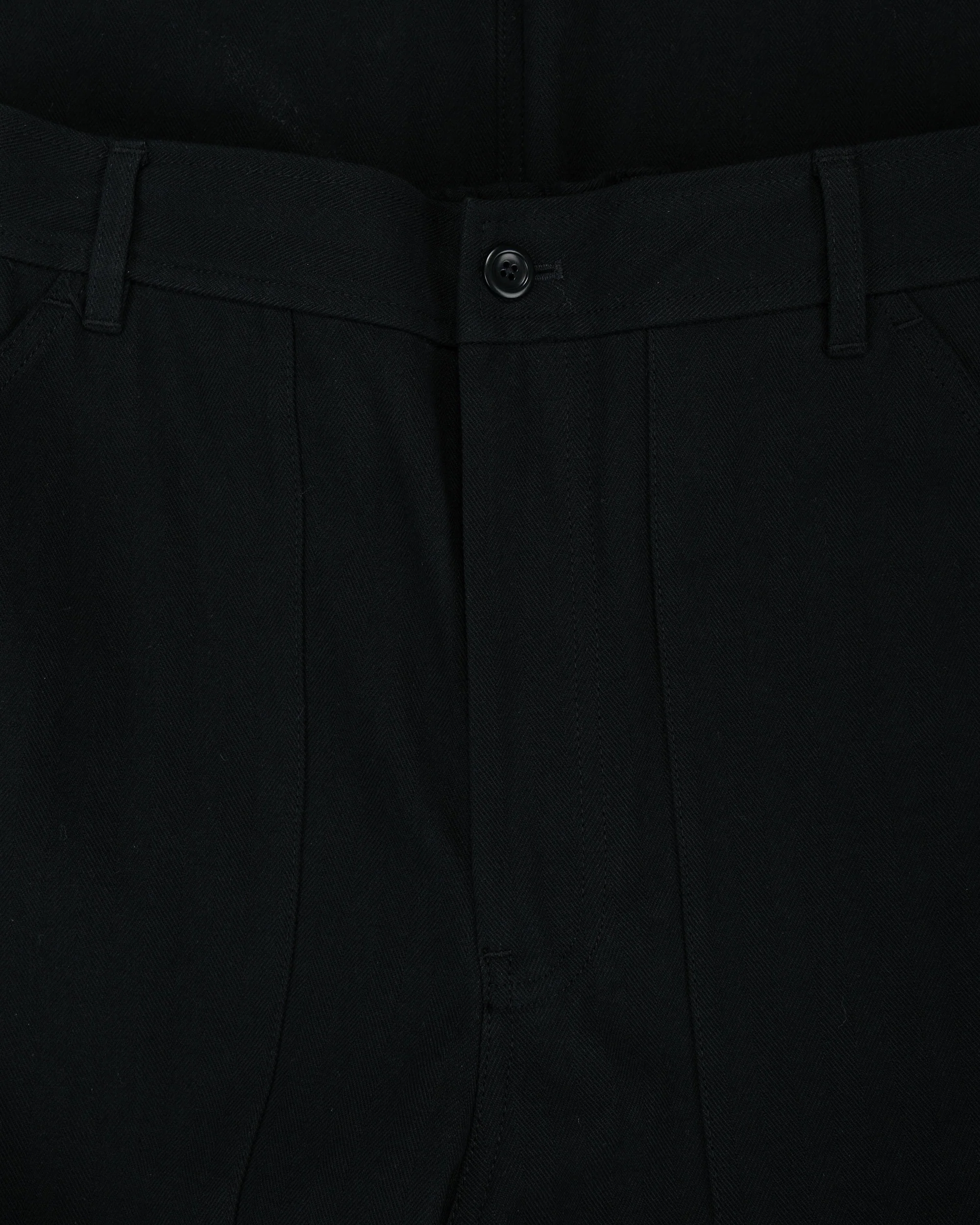 Norse Projects Kvitfjell Relaxed Cotton Wool Herringbone Pant Black - Image 5
