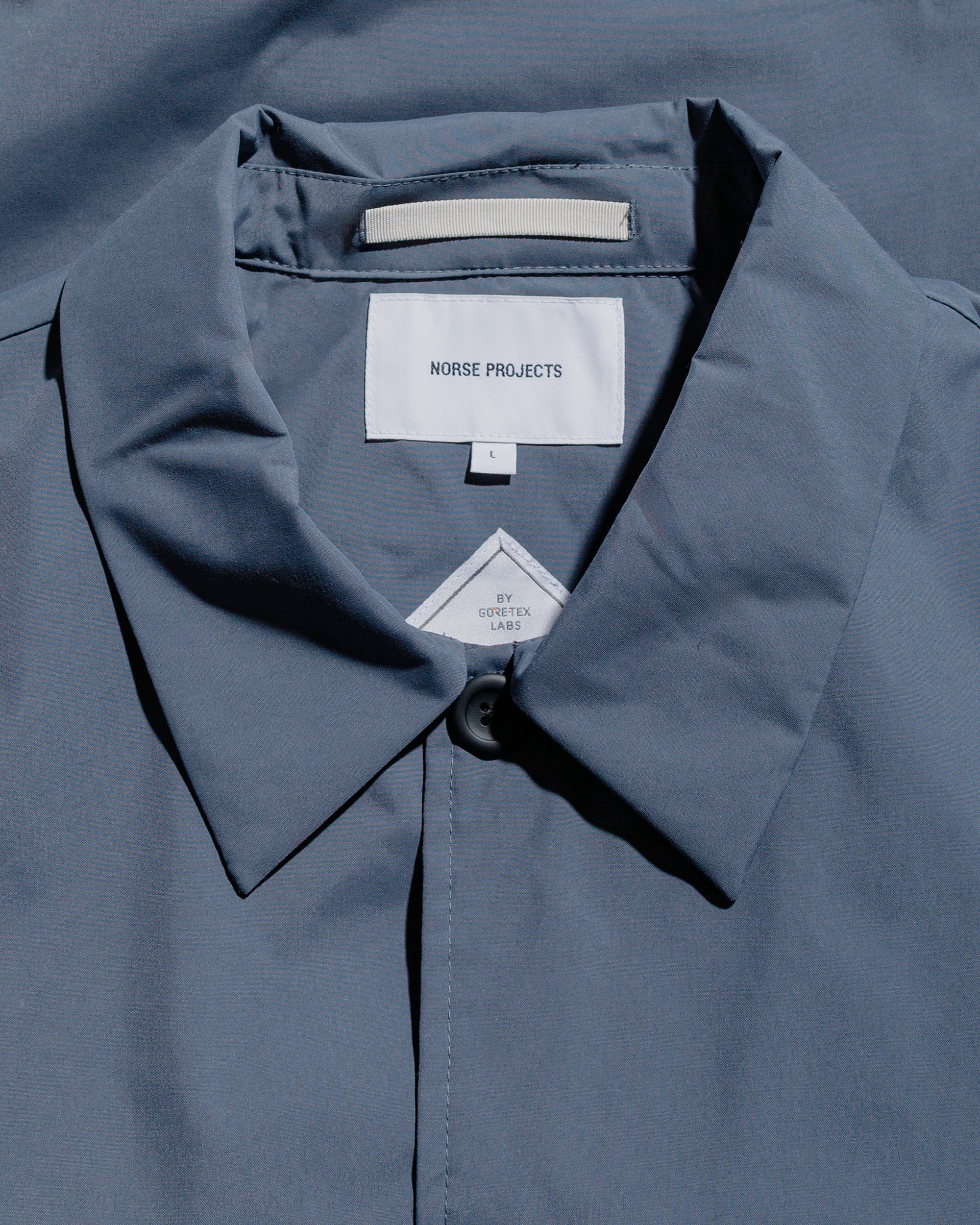 Norse Projects Marcus Windstopper Overshirt Graphite - Image 5