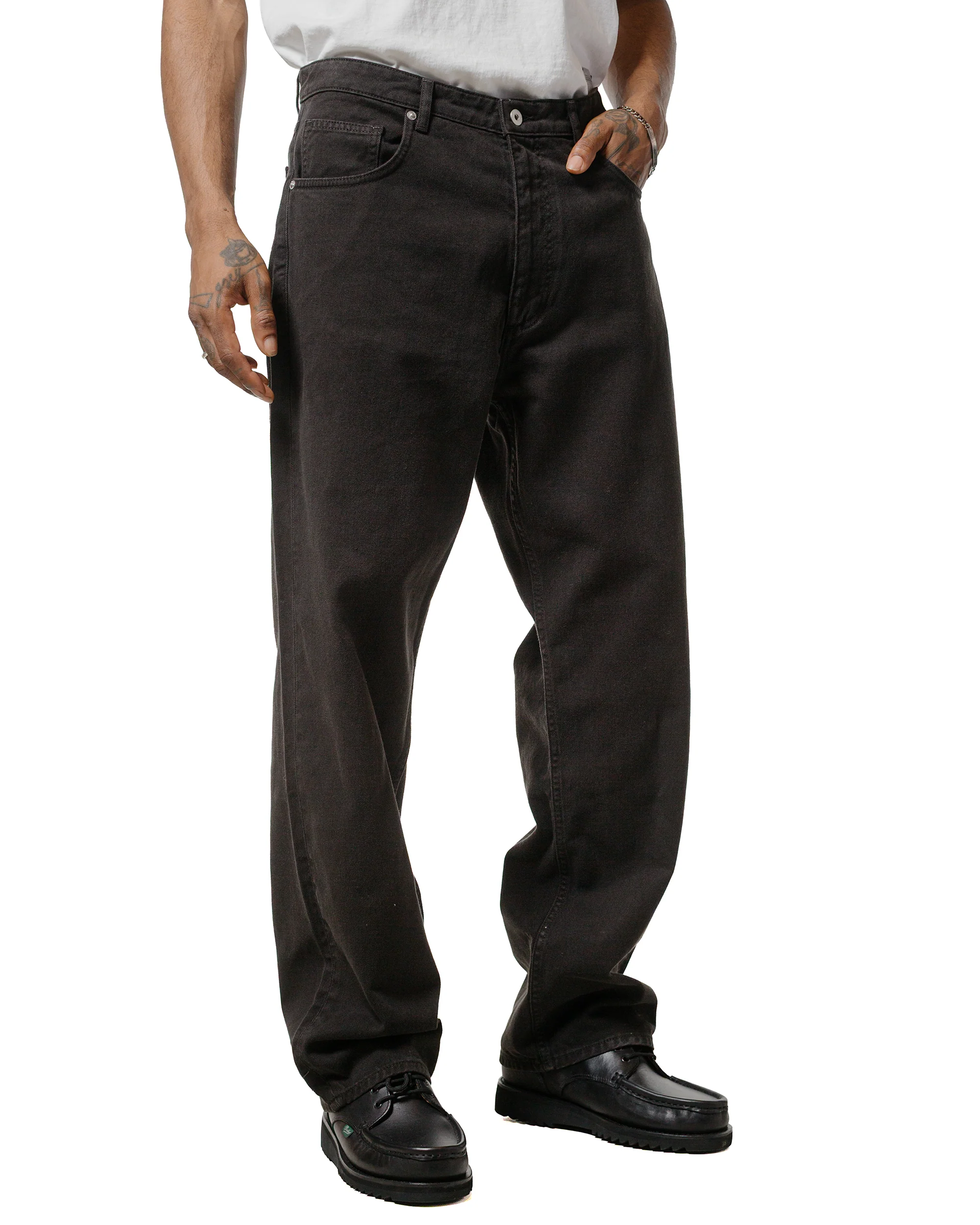 Norse Projects Mogens Relaxed 5 Pocket Heavy Twill Black - Image 2