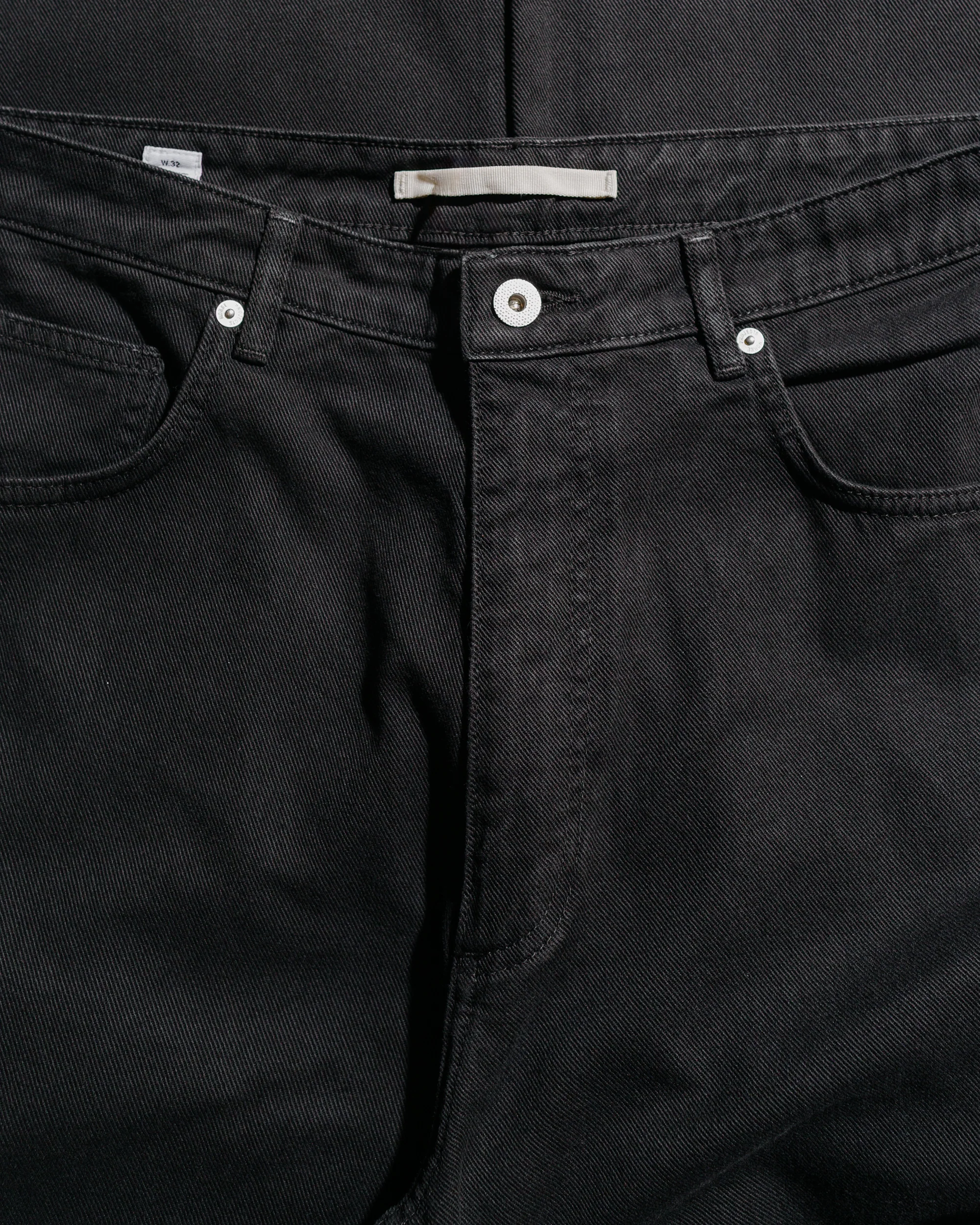 Norse Projects Mogens Relaxed 5 Pocket Heavy Twill Black - Image 5