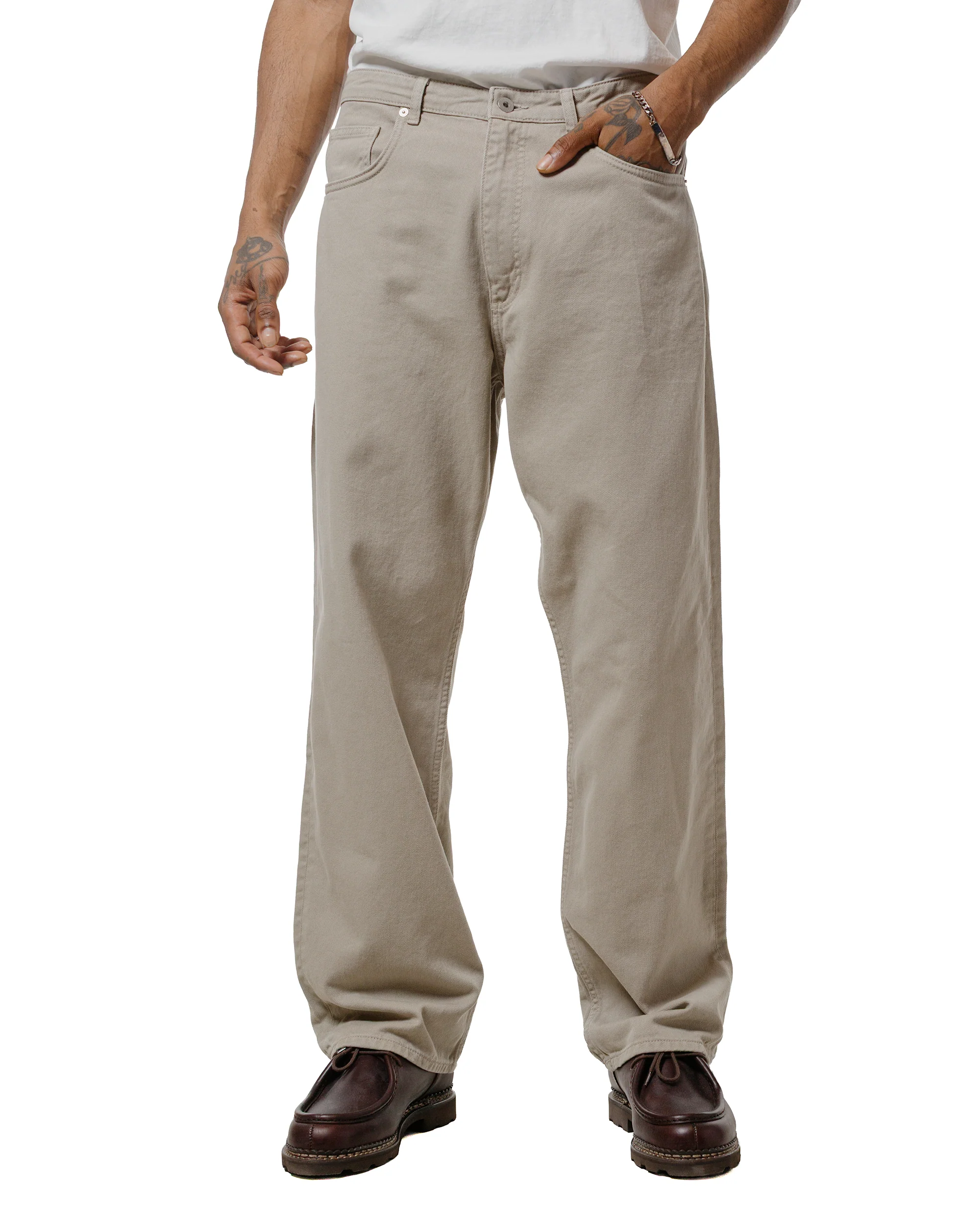Norse Projects Mogens Relaxed 5 Pocket Heavy Twill Clay - Image 2
