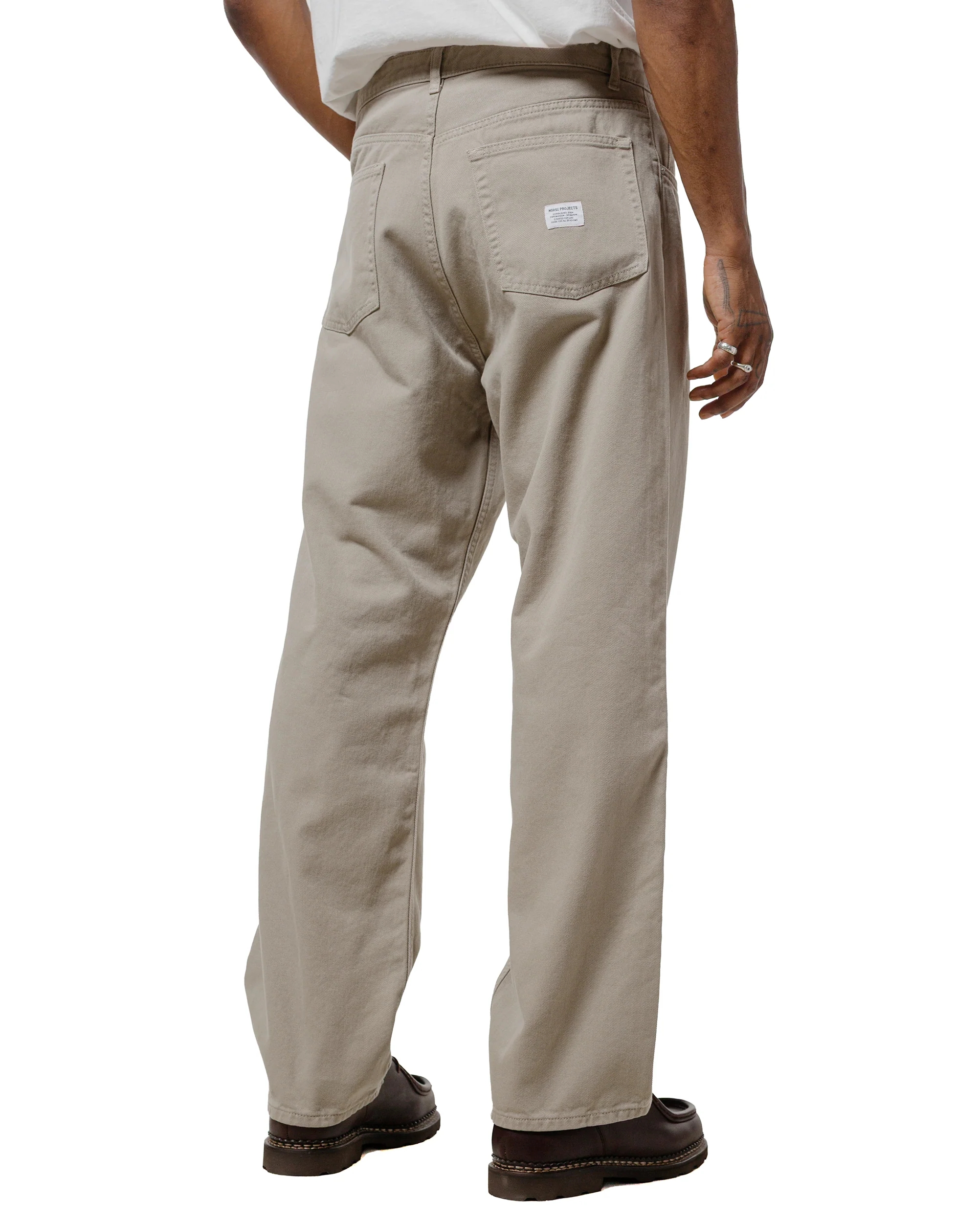 Norse Projects Mogens Relaxed 5 Pocket Heavy Twill Clay - Image 3
