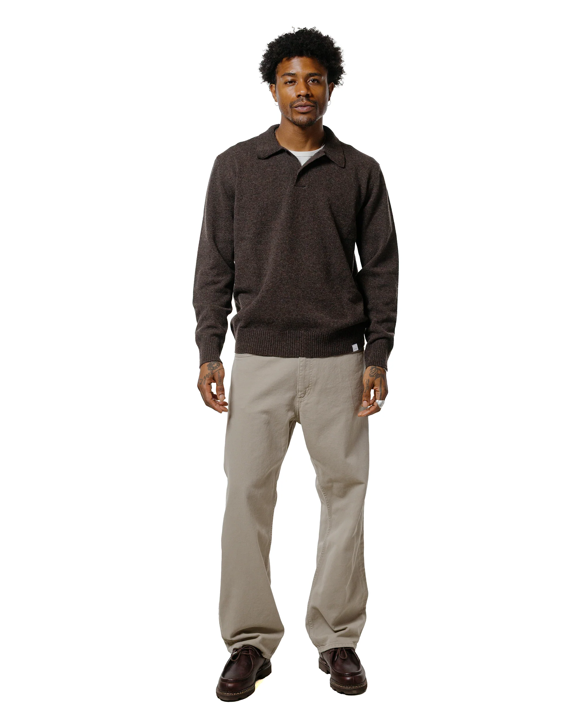 Norse Projects Mogens Relaxed 5 Pocket Heavy Twill Clay - Image 4