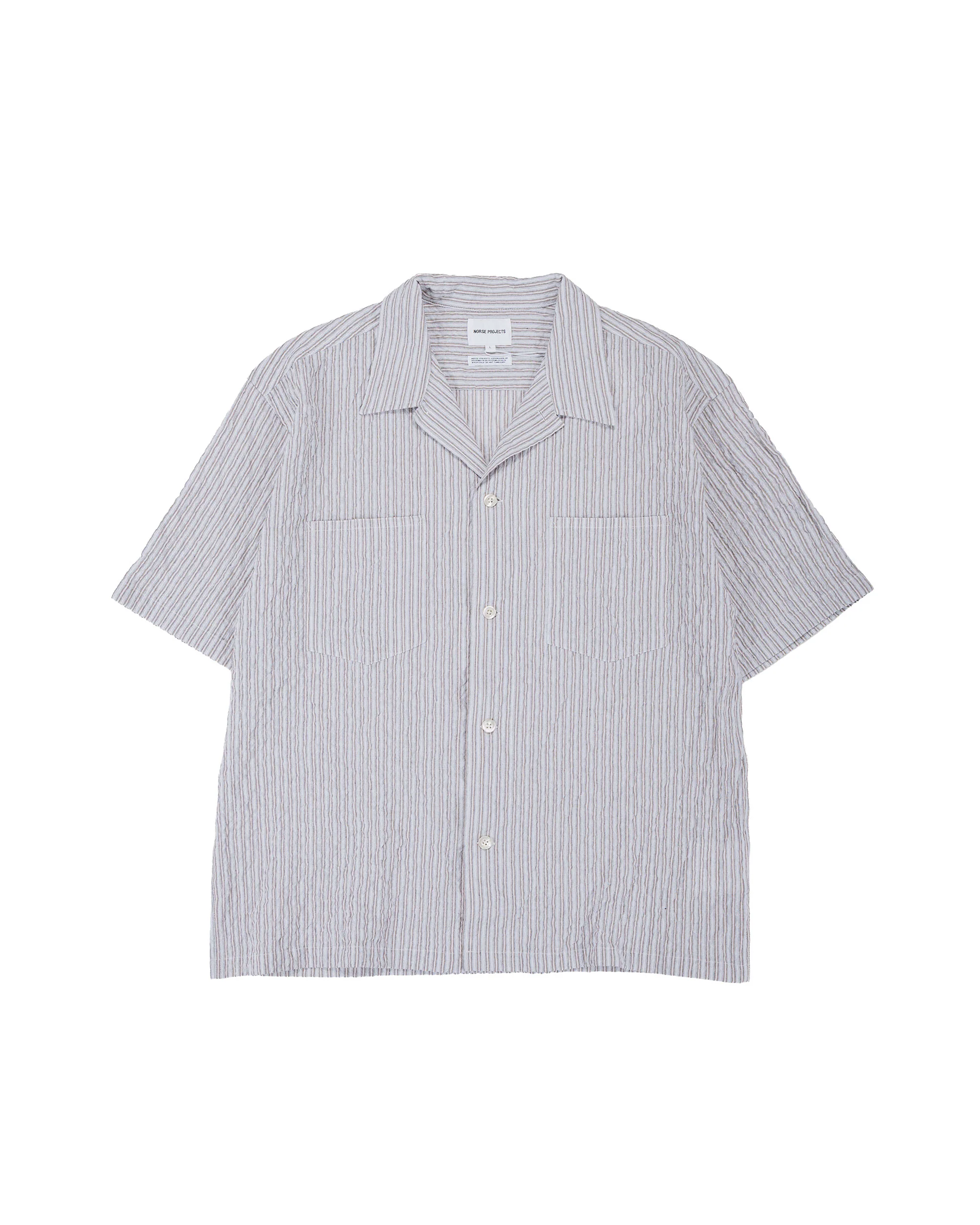 Norse Projects Mols Striped SS Camp Shirt Multi Color Stripe