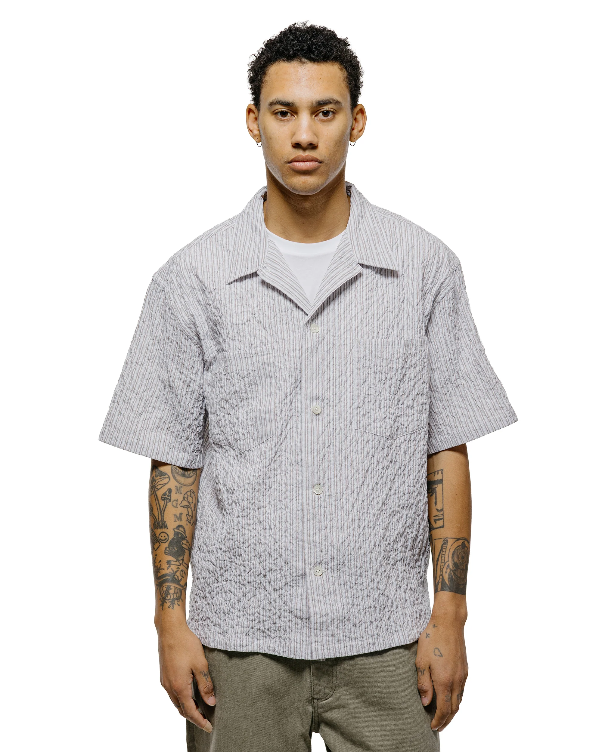 Norse Projects Mols Striped SS Camp Shirt Multi Color Stripe - Image 2