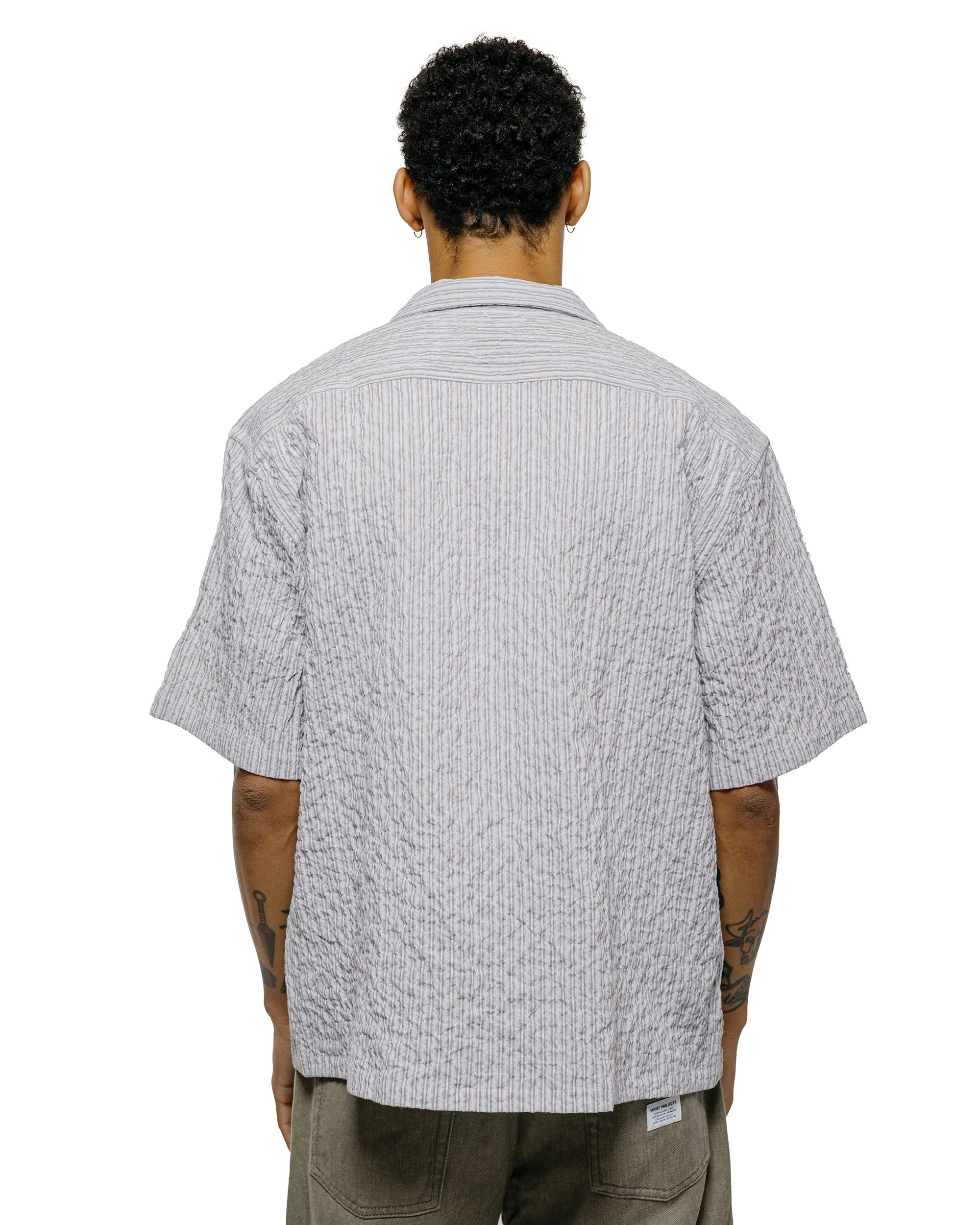 Norse Projects Mols Striped SS Camp Shirt Multi Color Stripe - Image 3