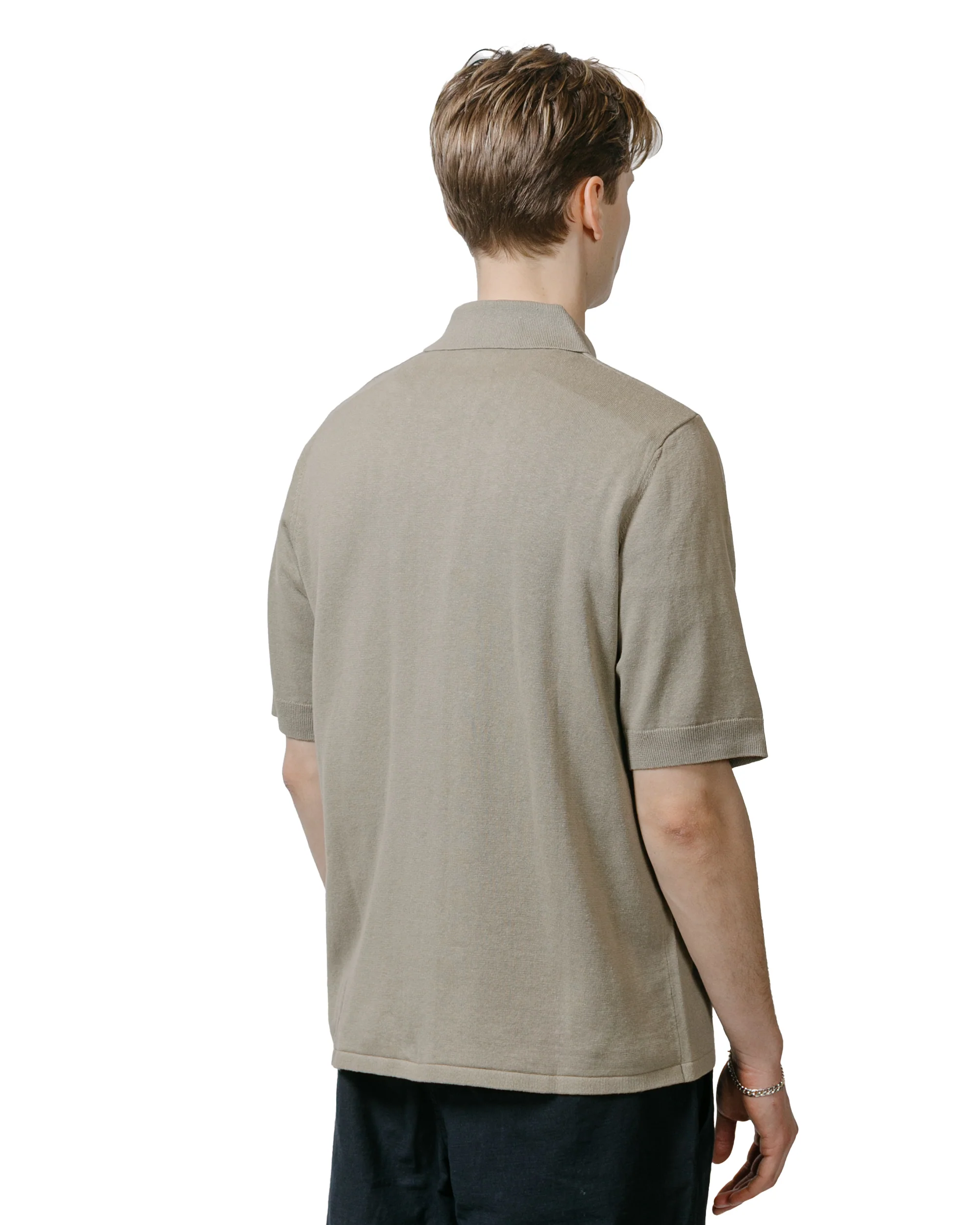 Norse Projects Rollo Cotton Linen SS Shirt Clay - Image 3