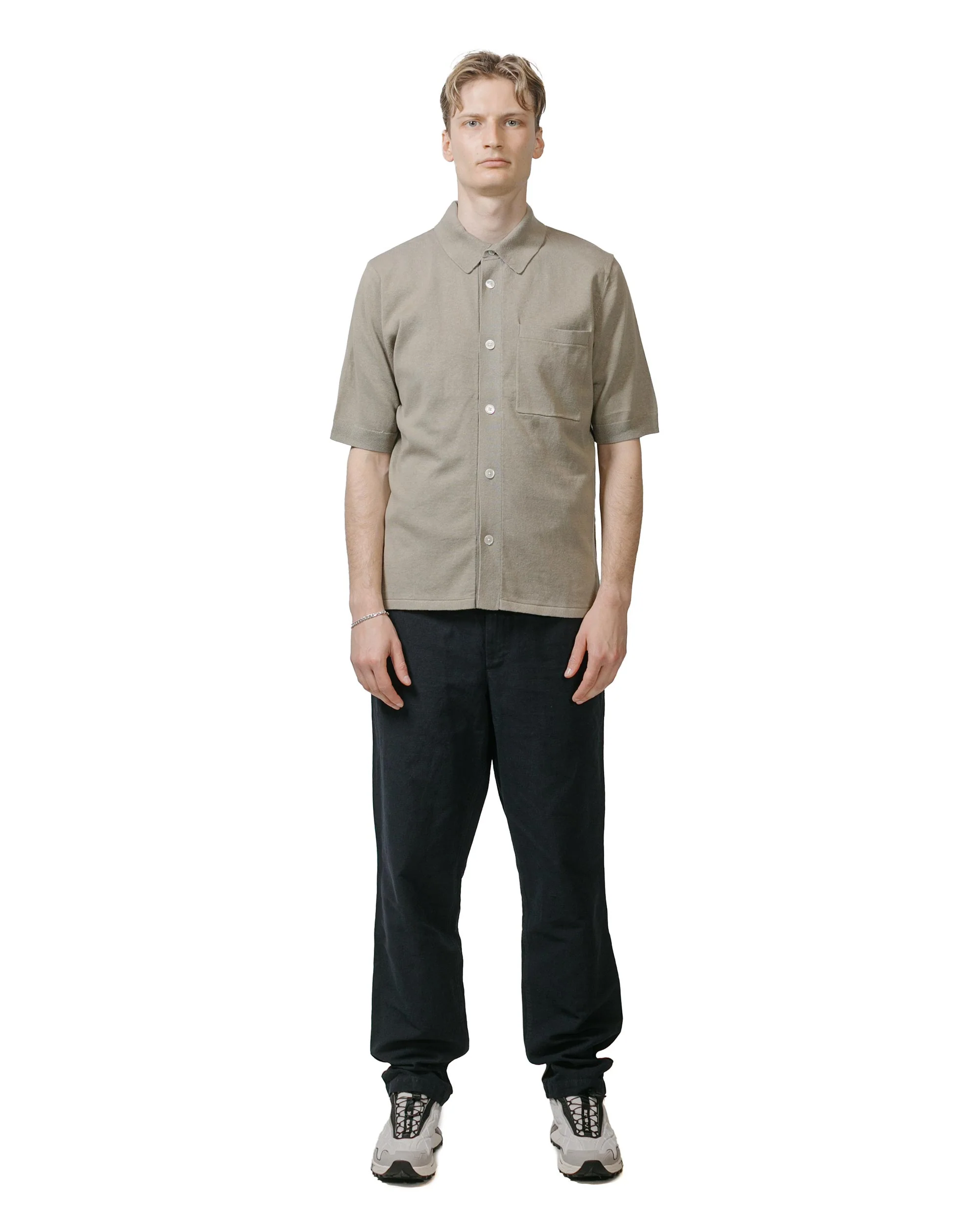 Norse Projects Rollo Cotton Linen SS Shirt Clay - Image 4