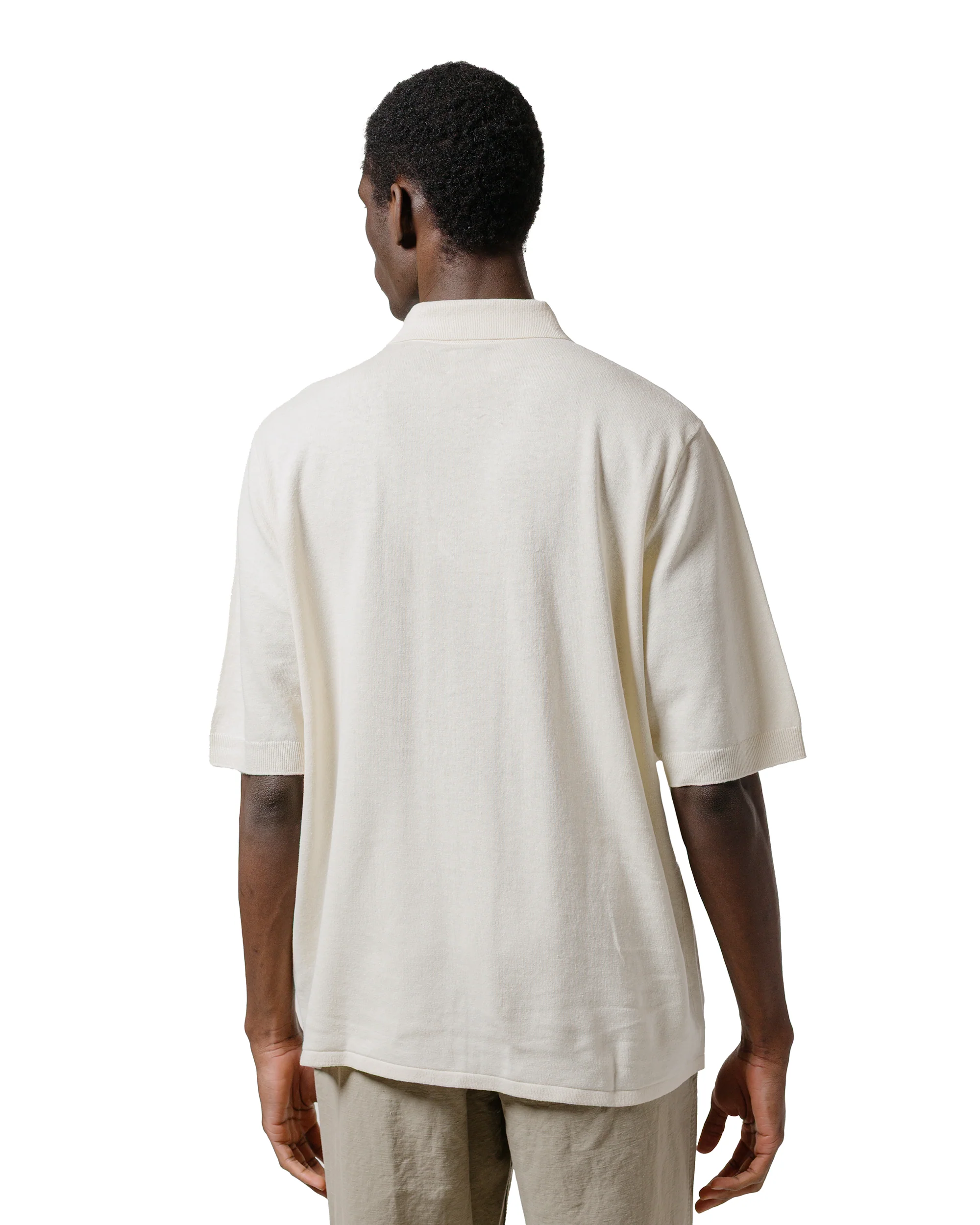 Norse Projects Rollo Cotton Linen SS Shirt Kit White - Image 3